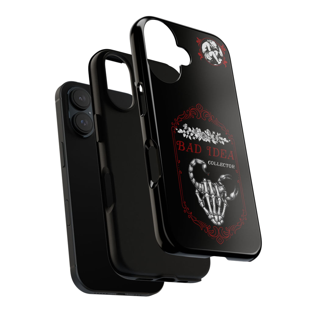 Phone Case — "Bad Idea Collector" Skeleton Heart Protective Case