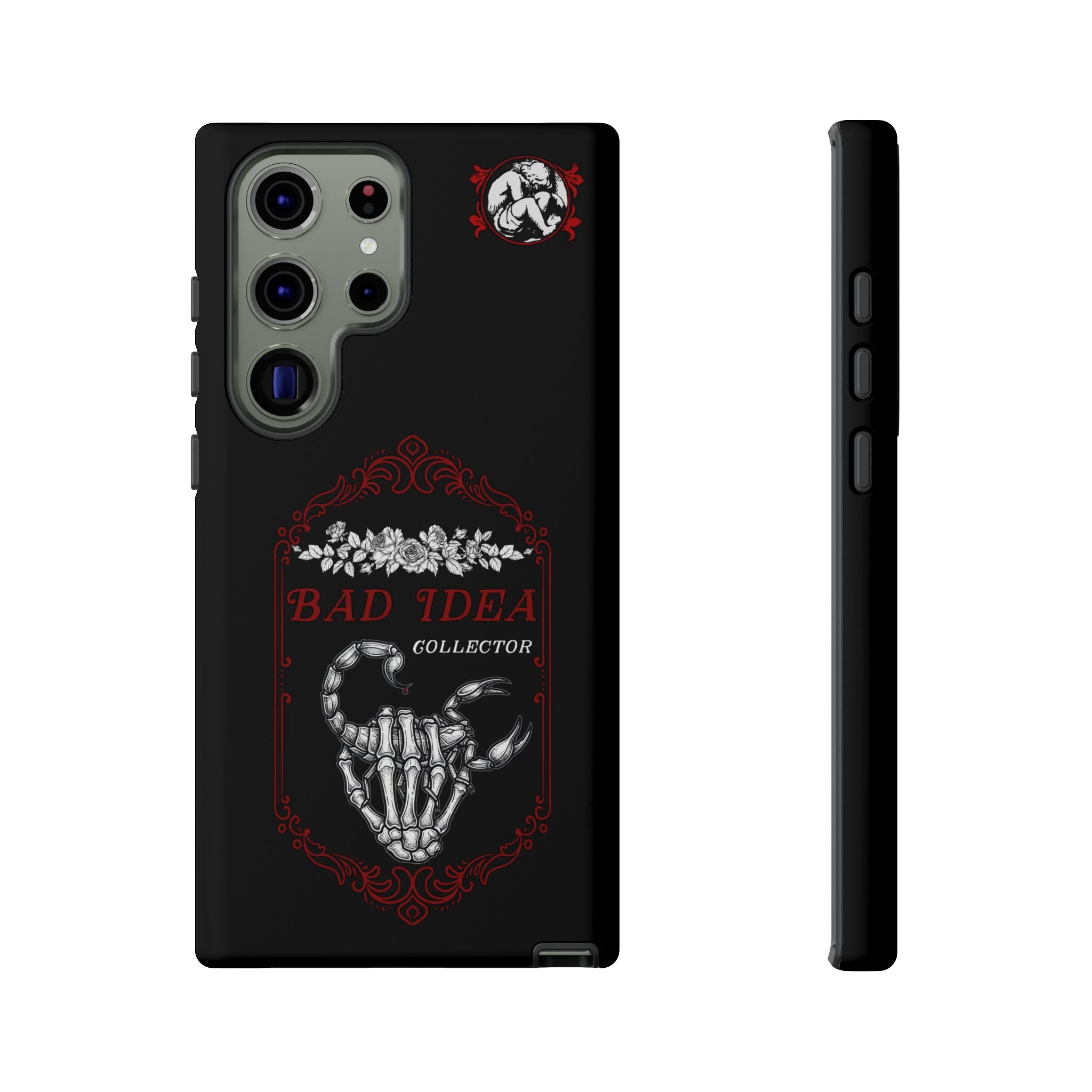 Phone Case — "Bad Idea Collector" Skeleton Heart Protective Case
