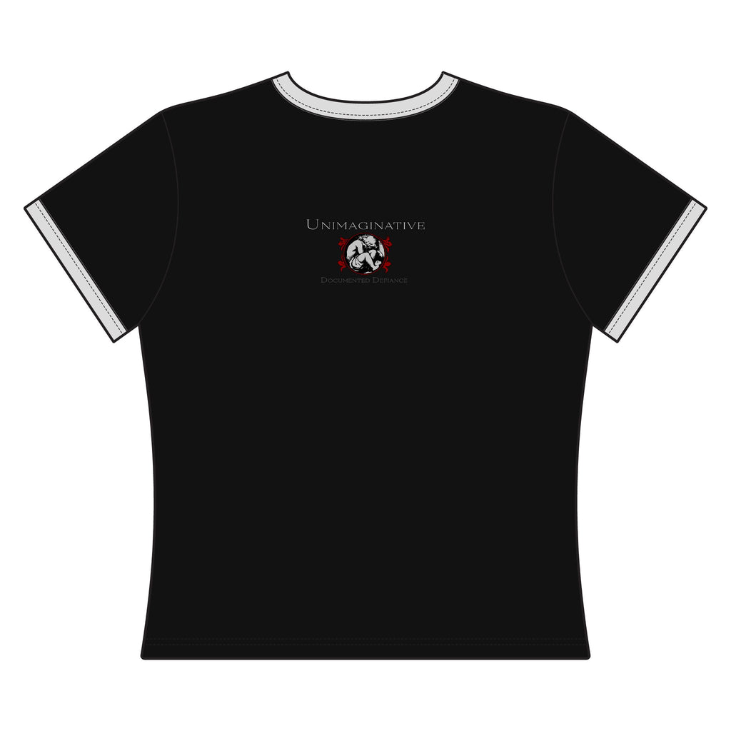 Professionally Unemployable Women's Ringer Tee — Gothic Text Graphic Top