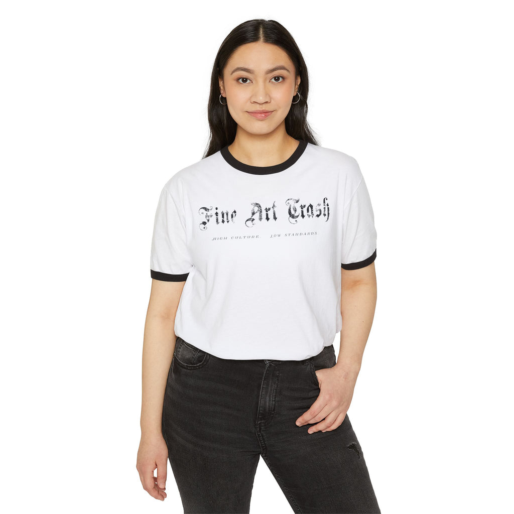 “Fine Art Trash” Ringer T-Shirt Unisex