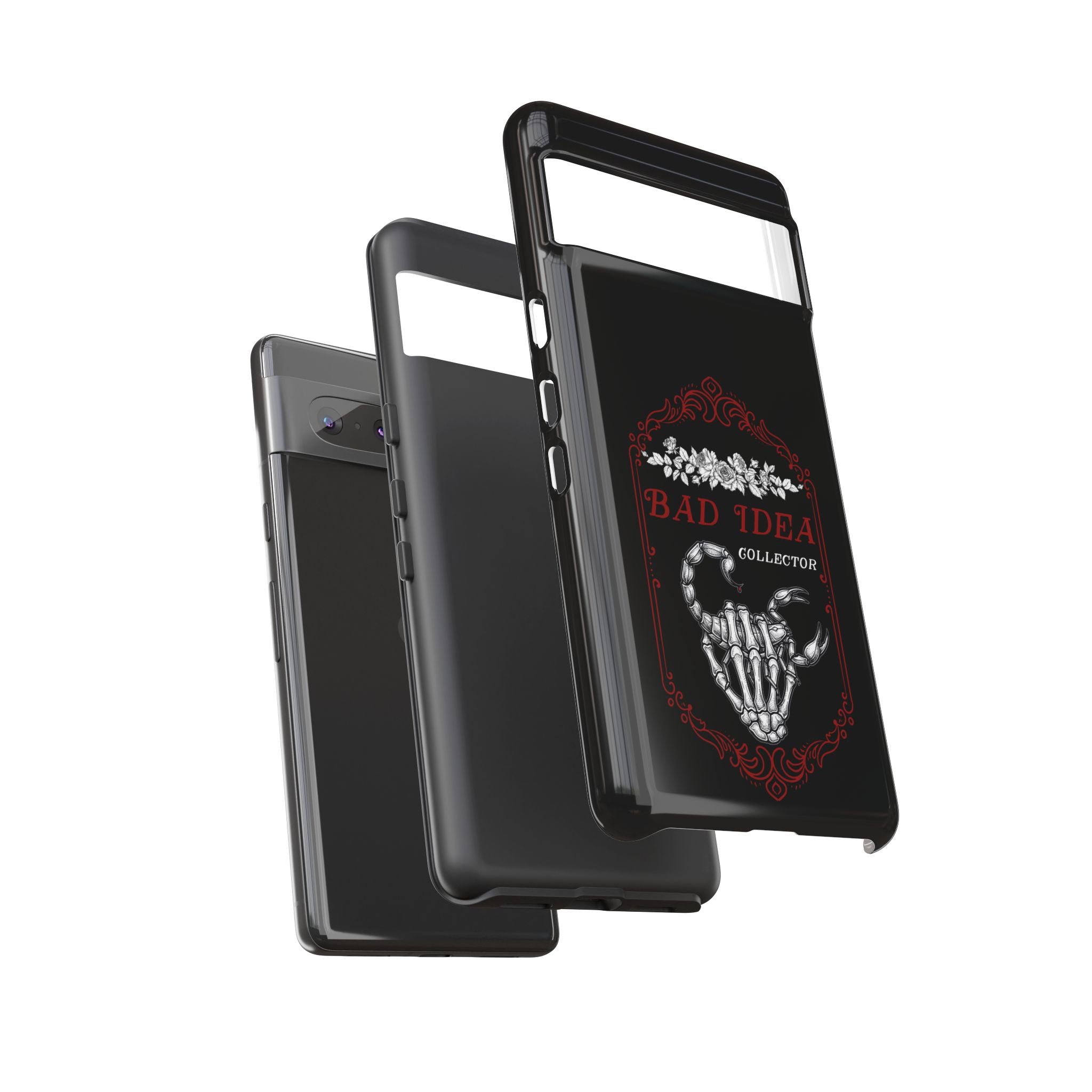 Phone Case — "Bad Idea Collector" Skeleton Heart Protective Case