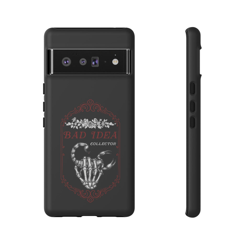 Phone Case — "Bad Idea Collector" Skeleton Heart Protective Case