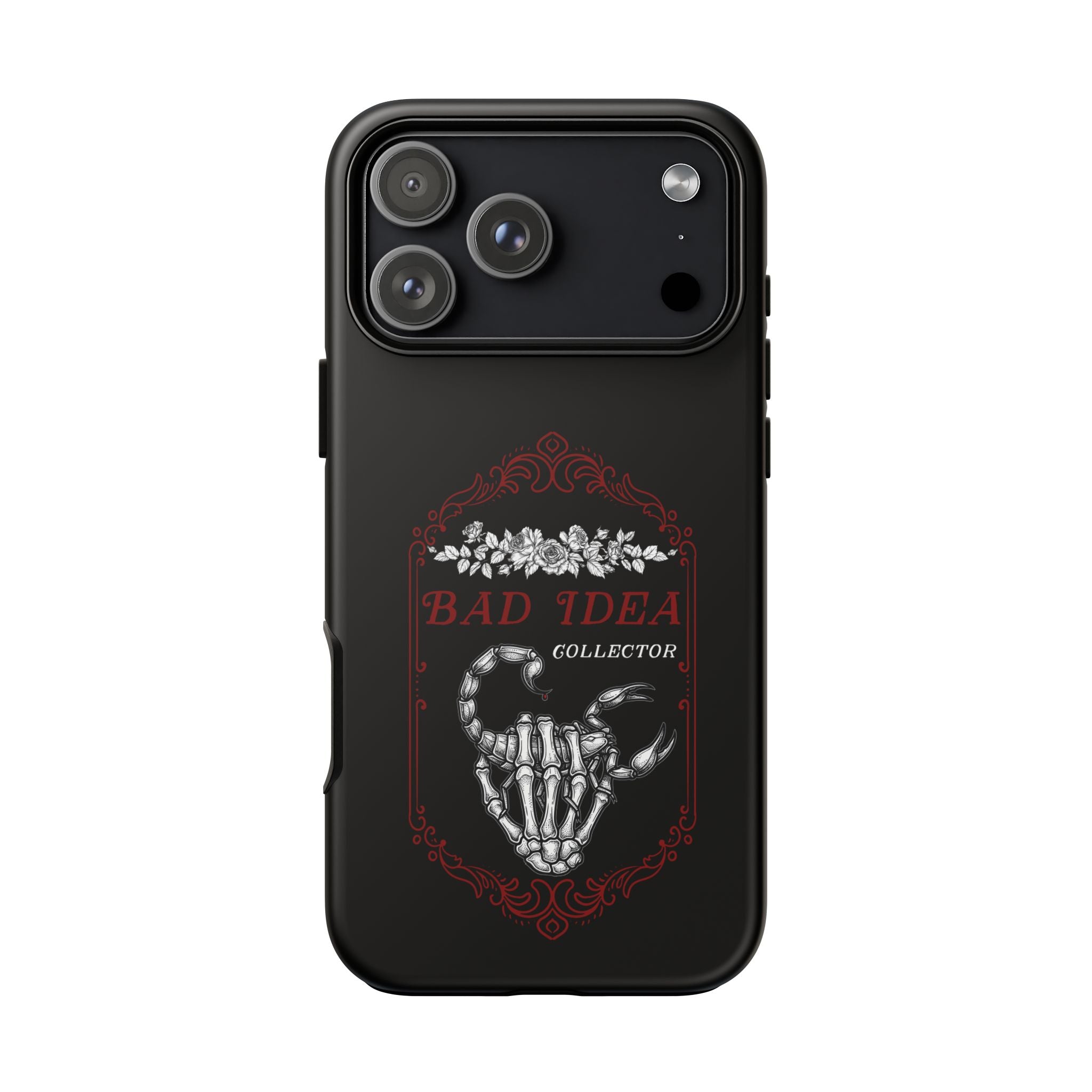 Phone Case — "Bad Idea Collector" Skeleton Heart Protective Case