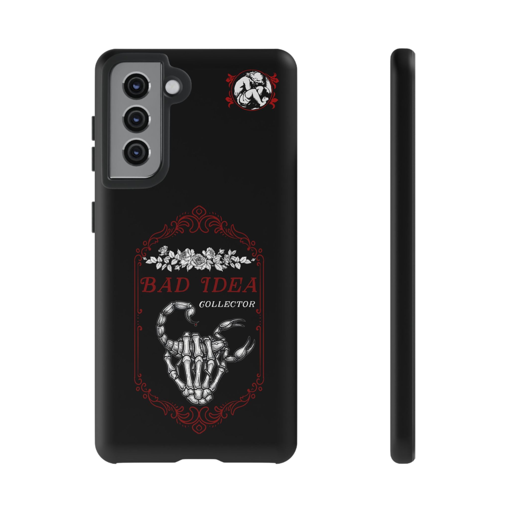 Phone Case — "Bad Idea Collector" Skeleton Heart Protective Case