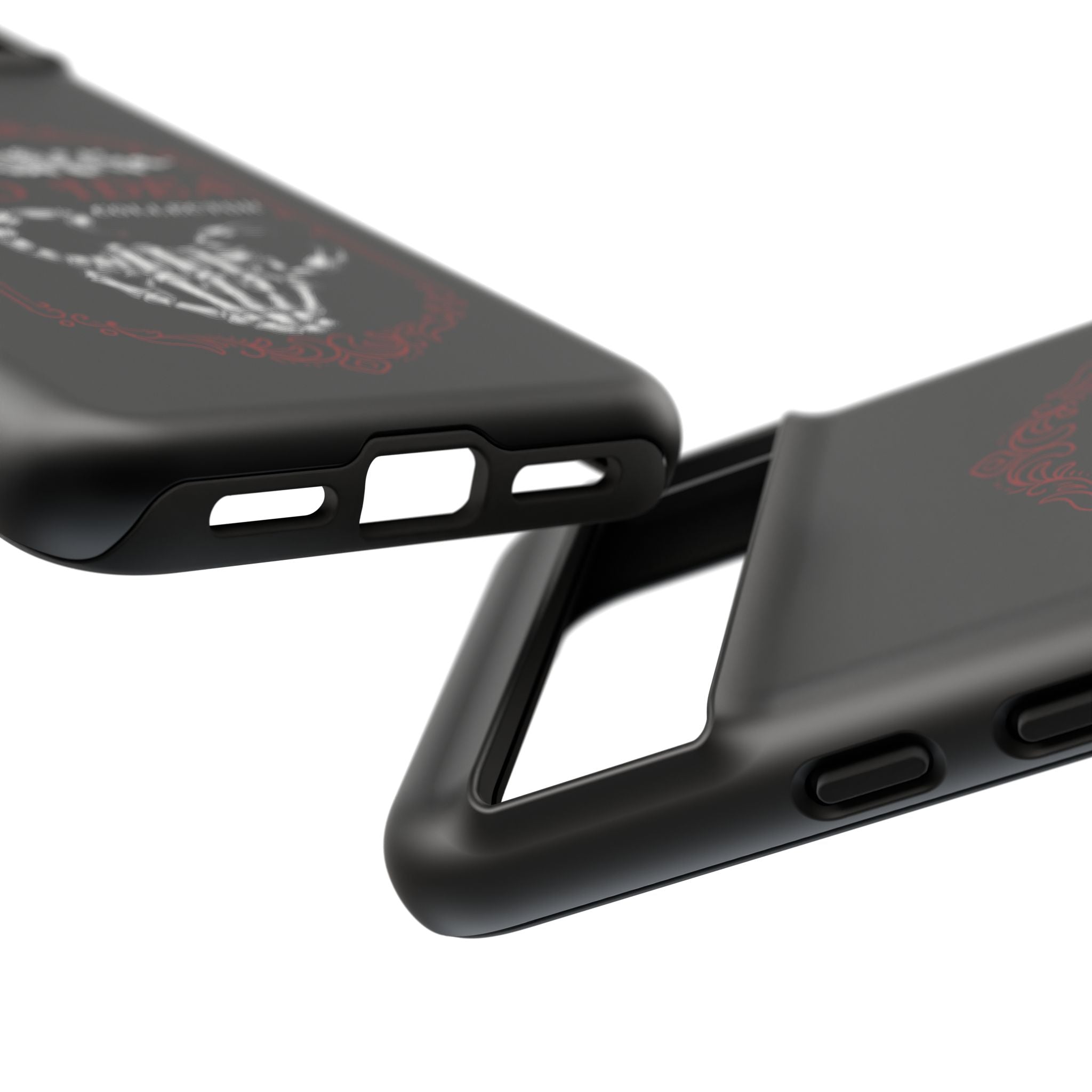 Phone Case — "Bad Idea Collector" Skeleton Heart Protective Case