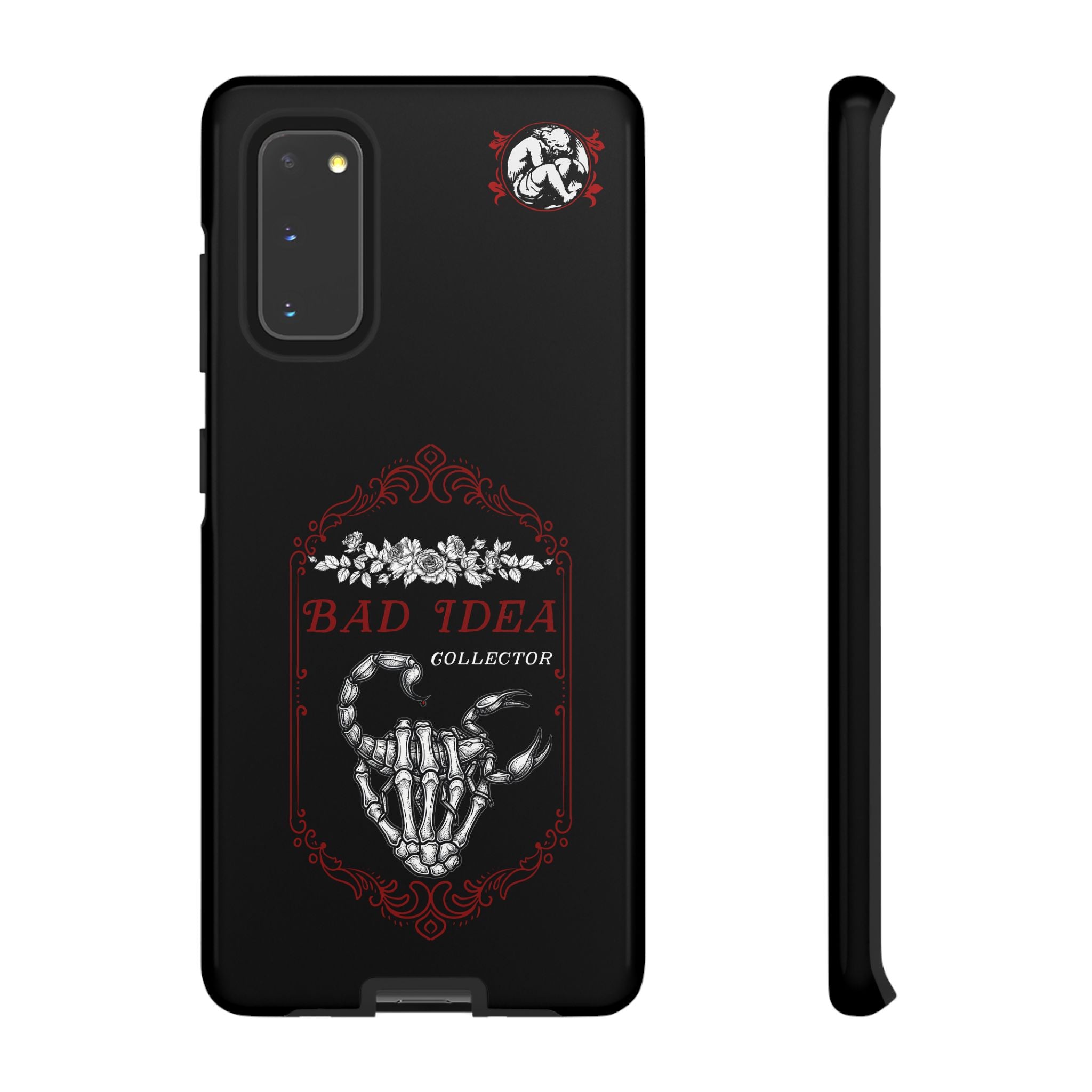 Phone Case — "Bad Idea Collector" Skeleton Heart Protective Case