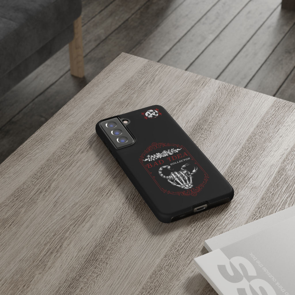 Phone Case — "Bad Idea Collector" Skeleton Heart Protective Case