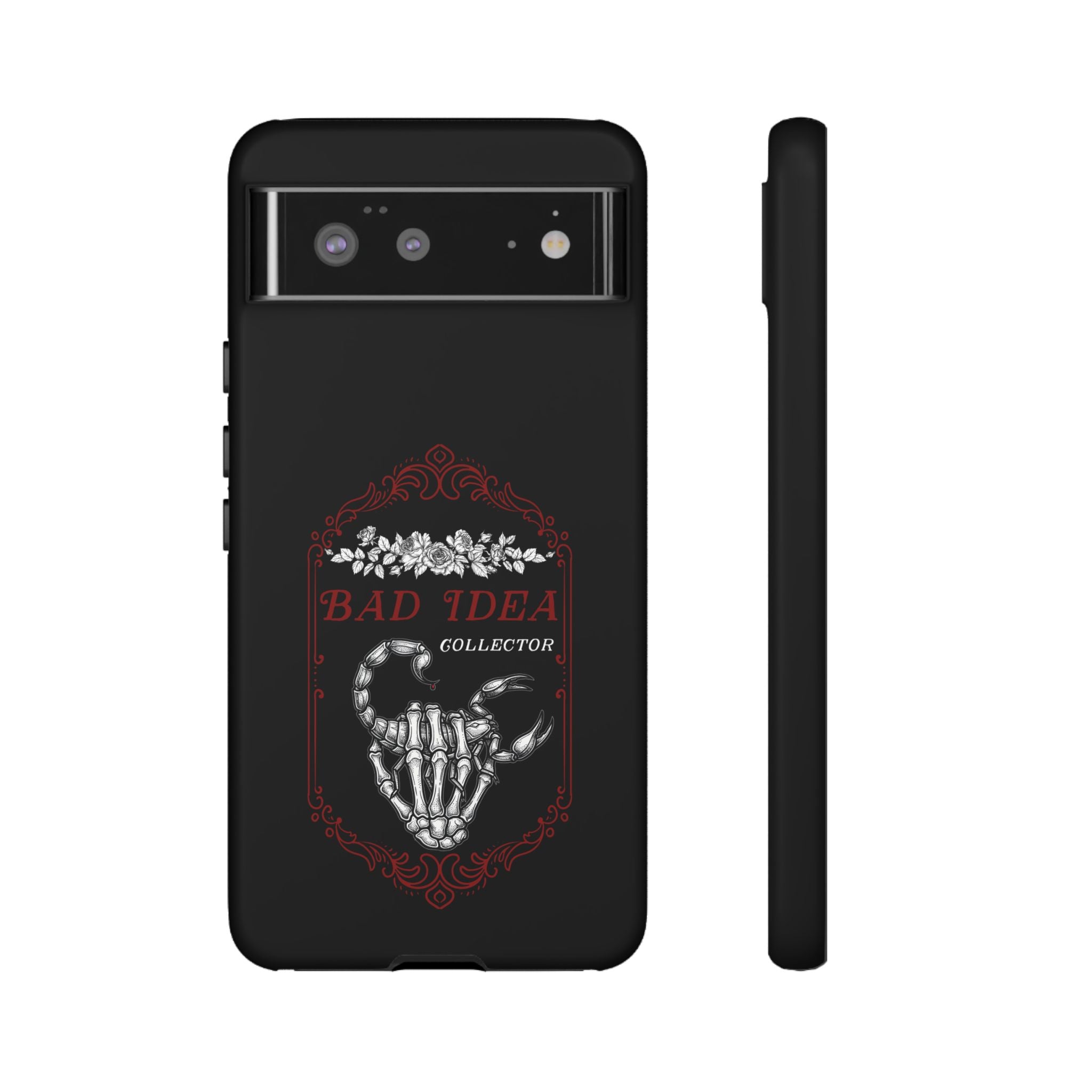 Phone Case — "Bad Idea Collector" Skeleton Heart Protective Case