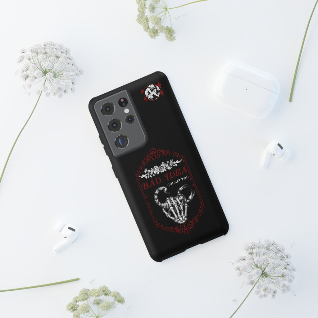 Phone Case — "Bad Idea Collector" Skeleton Heart Protective Case