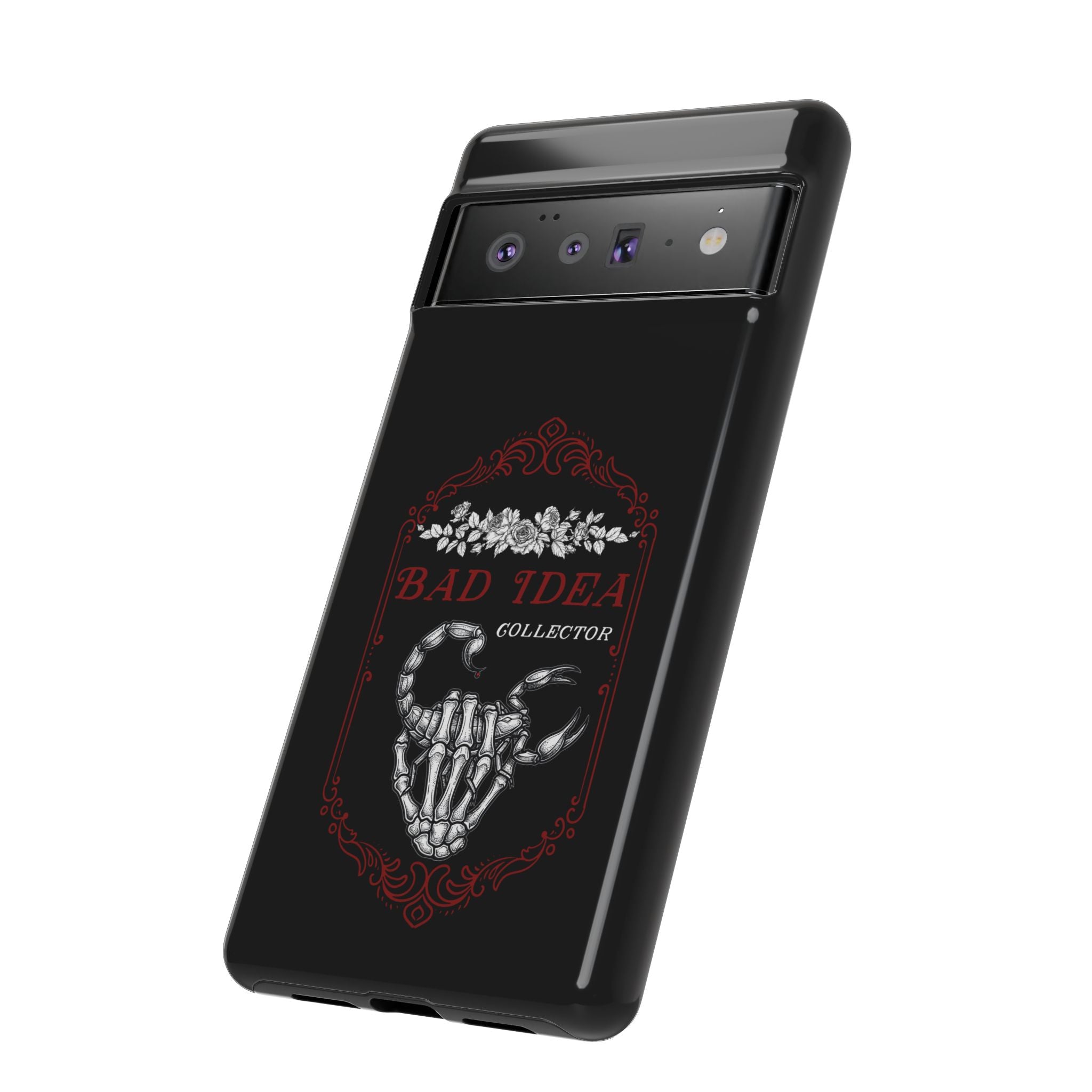 Phone Case — "Bad Idea Collector" Skeleton Heart Protective Case