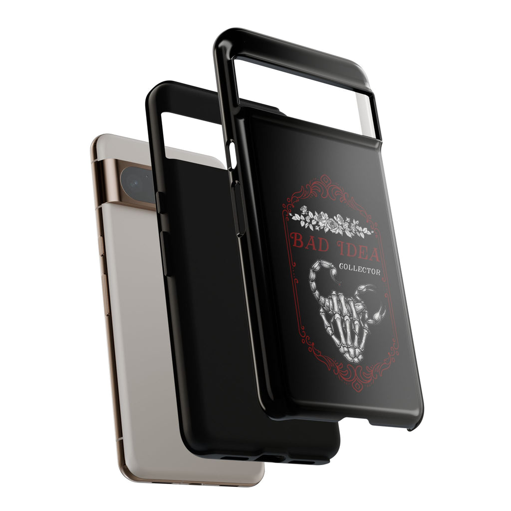 Phone Case — "Bad Idea Collector" Skeleton Heart Protective Case