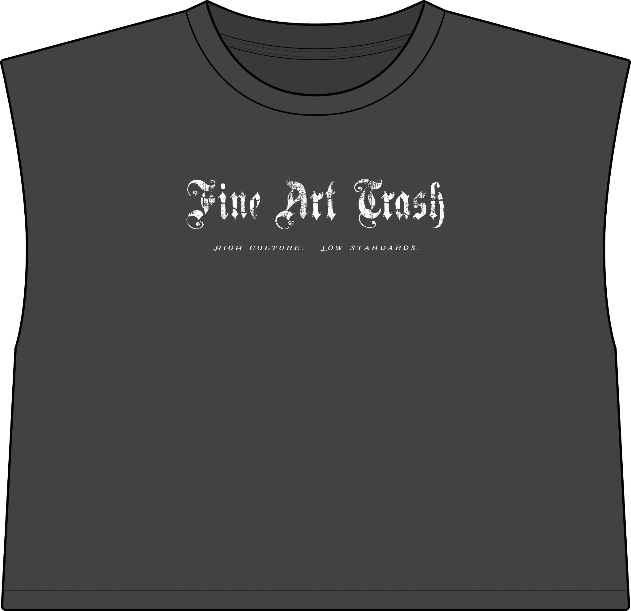 Muscle Tee — 'Fine Art Trash' Art Lover Crop Top
