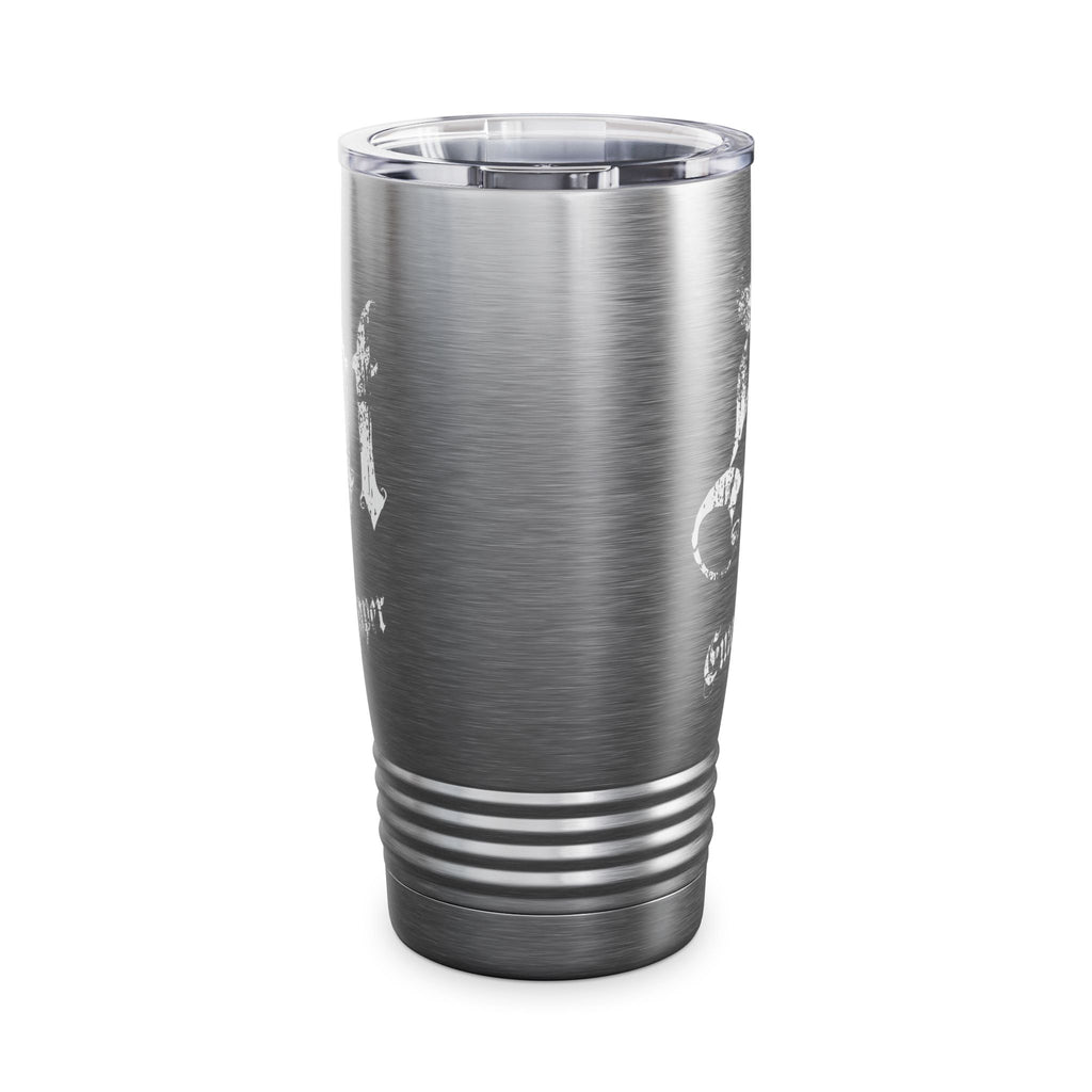 Ringneck 20oz Stainless Tumbler — "Art Slut" Distressed Script