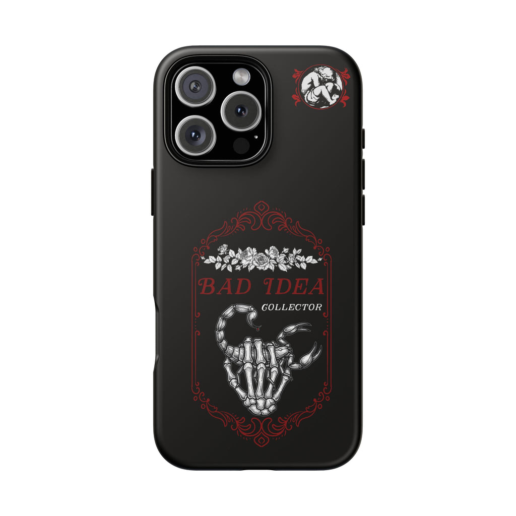 Phone Case — "Bad Idea Collector" Skeleton Heart Protective Case