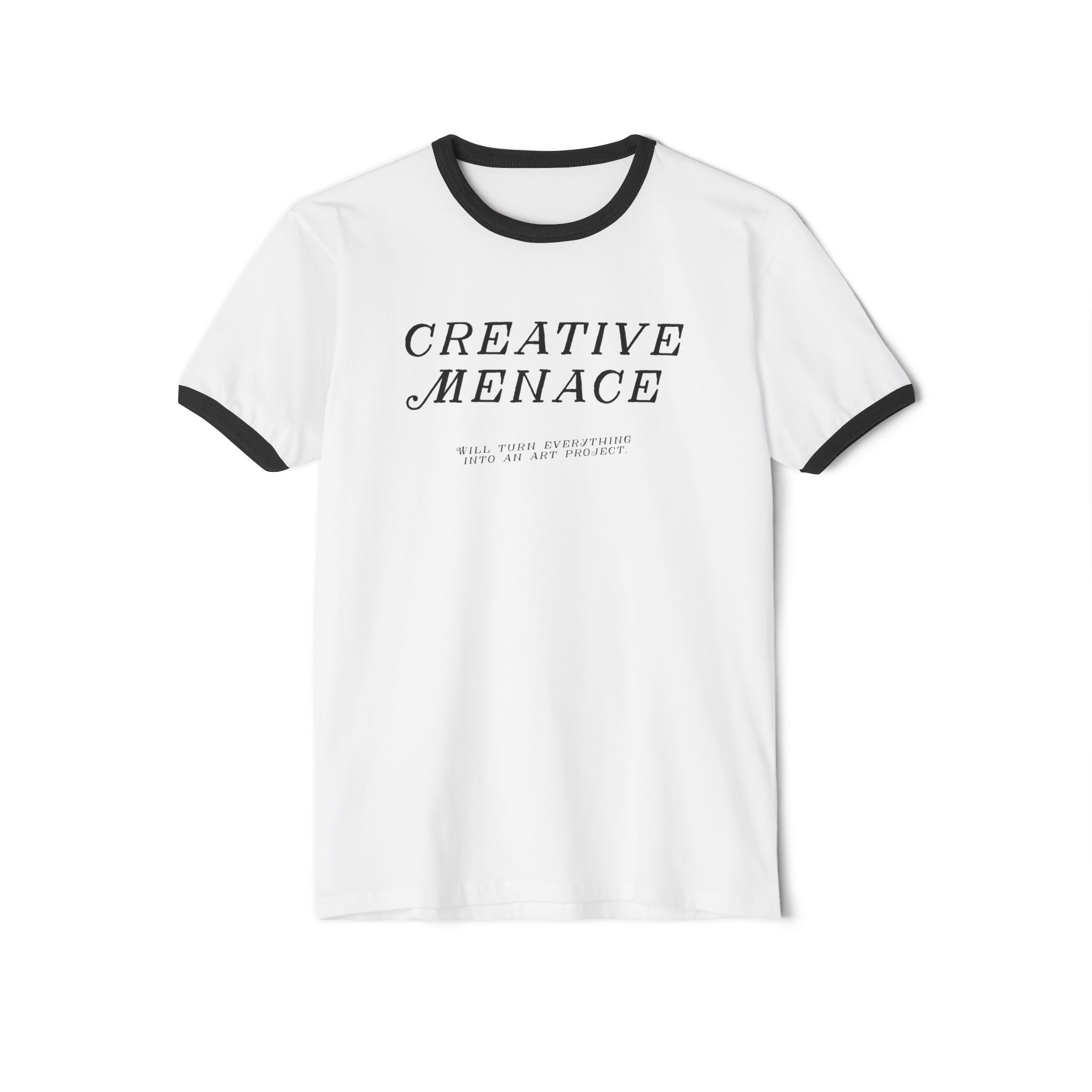 Creative Menace unisex ringer T-shirt, featured product image