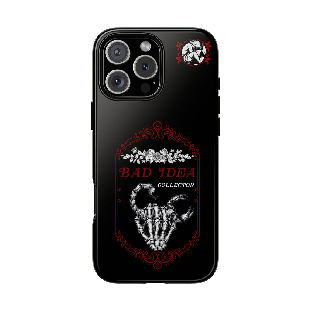 Phone Case — "Bad Idea Collector" Skeleton Heart Protective Case