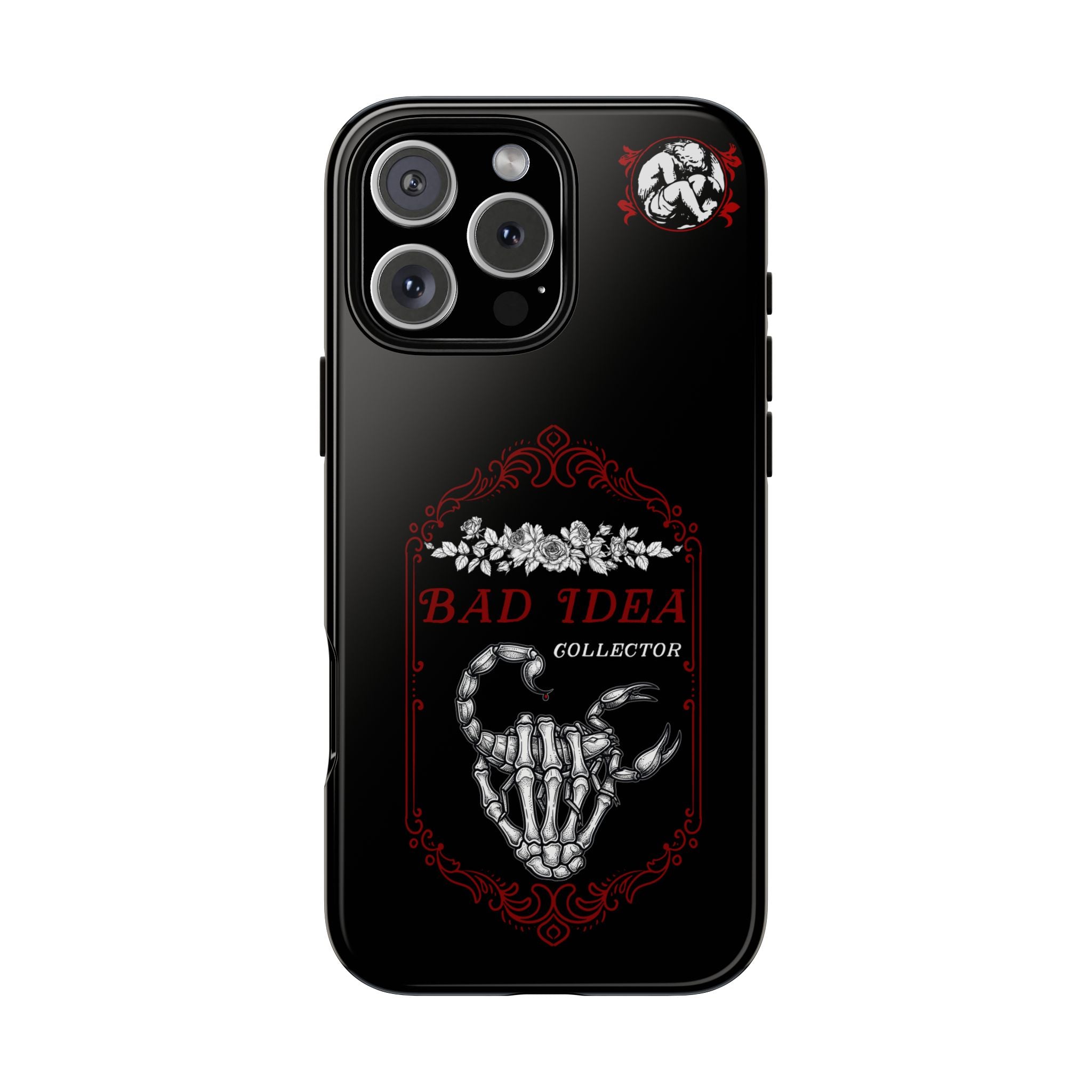 Phone Case — "Bad Idea Collector" Skeleton Heart Protective Case
