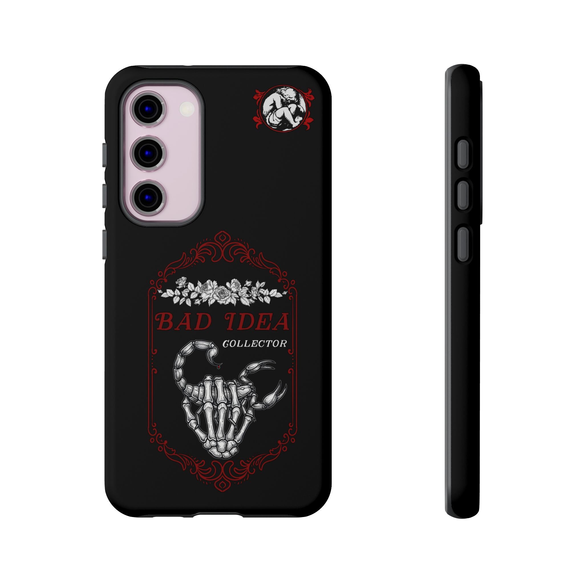 Phone Case — "Bad Idea Collector" Skeleton Heart Protective Case