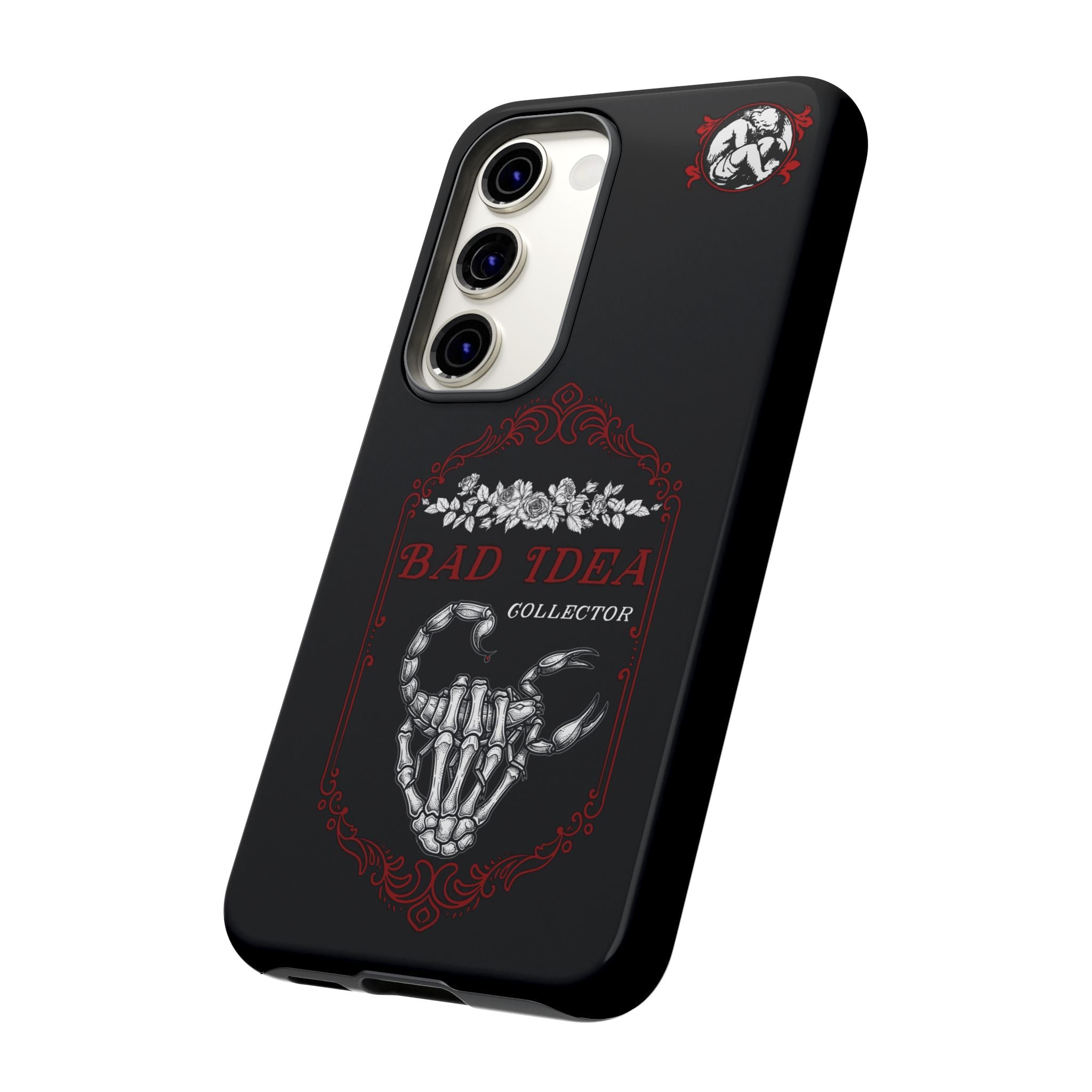 Phone Case — "Bad Idea Collector" Skeleton Heart Protective Case
