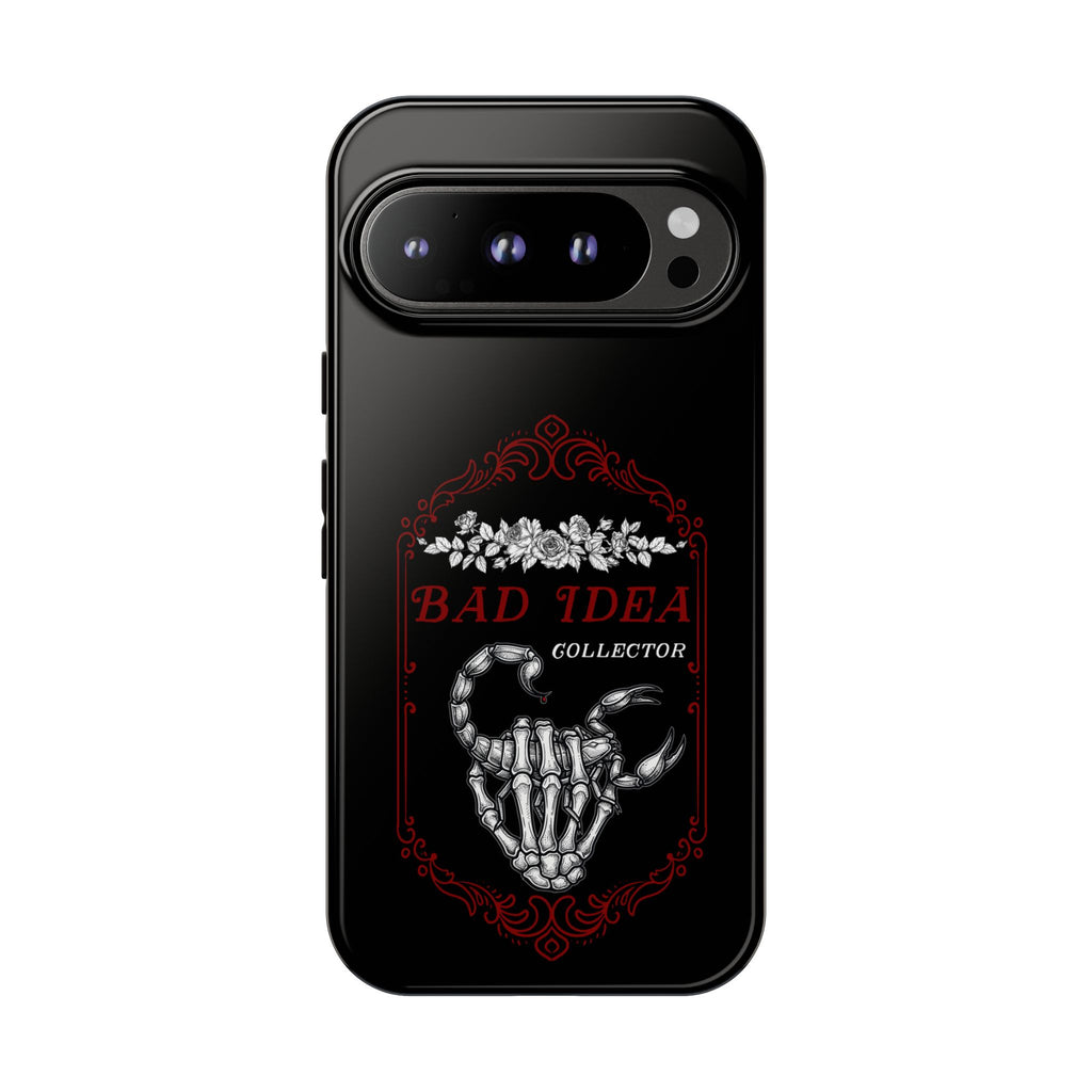 Phone Case — "Bad Idea Collector" Skeleton Heart Protective Case