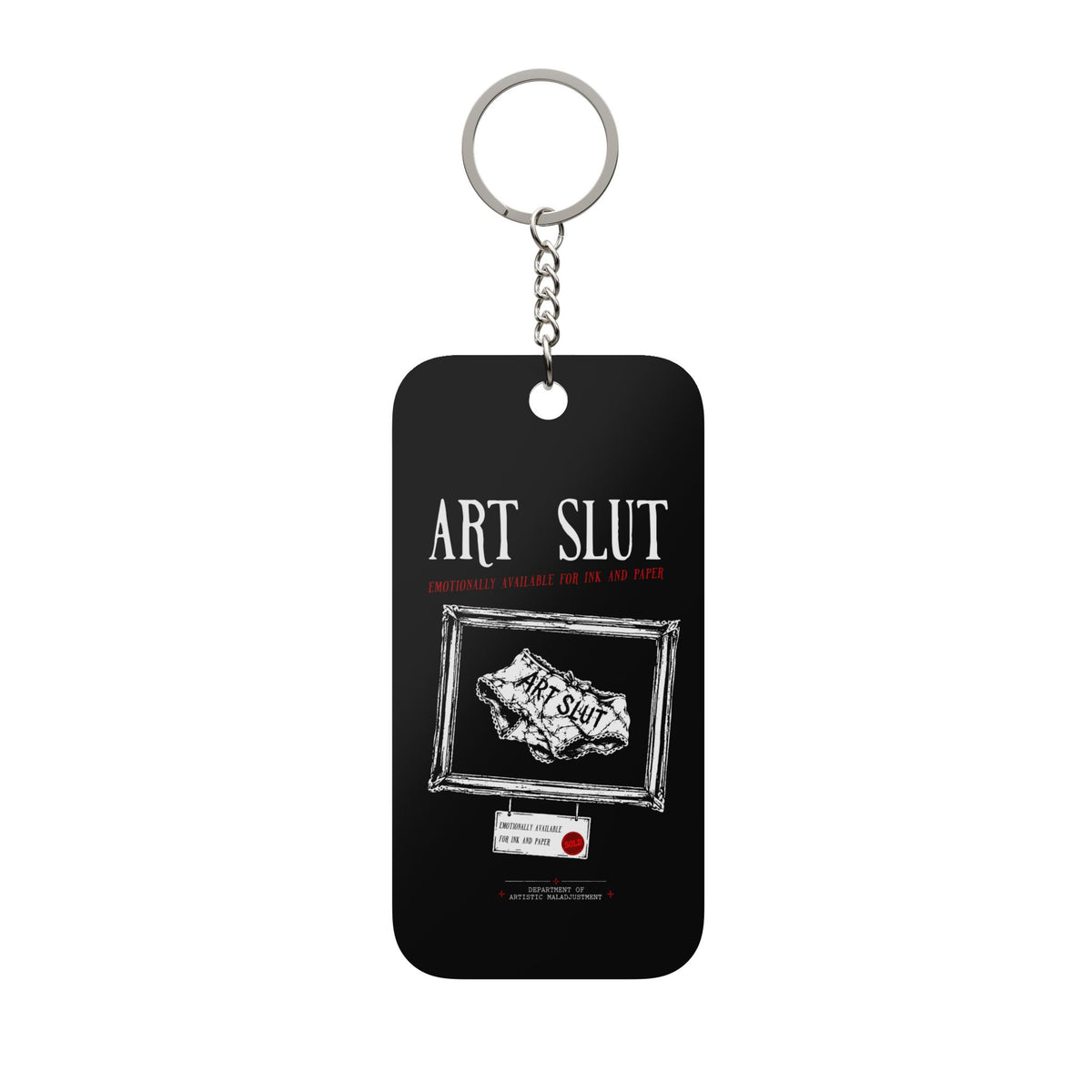 Art Slut acrylic keychain charm from Unimaginative