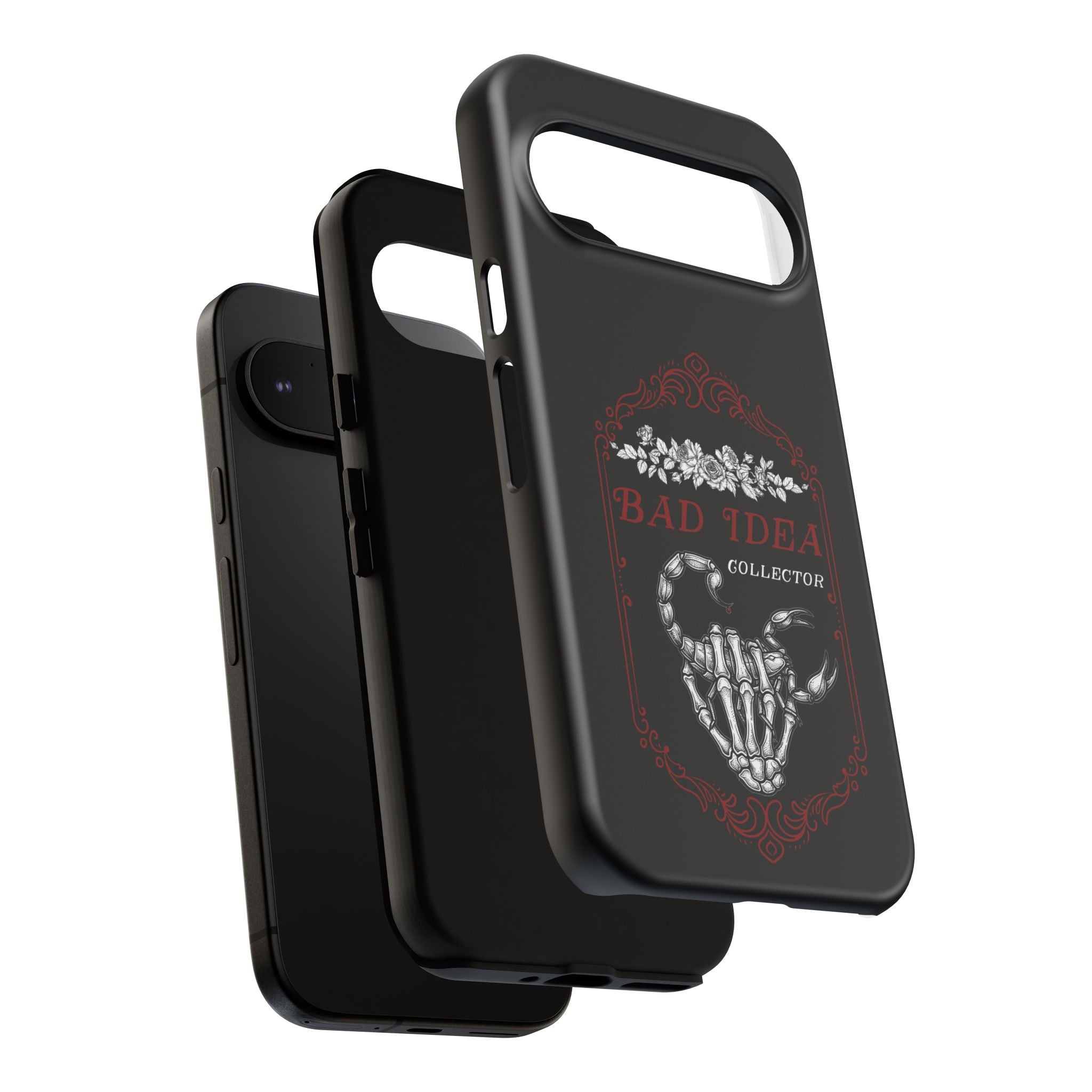 Phone Case — "Bad Idea Collector" Skeleton Heart Protective Case