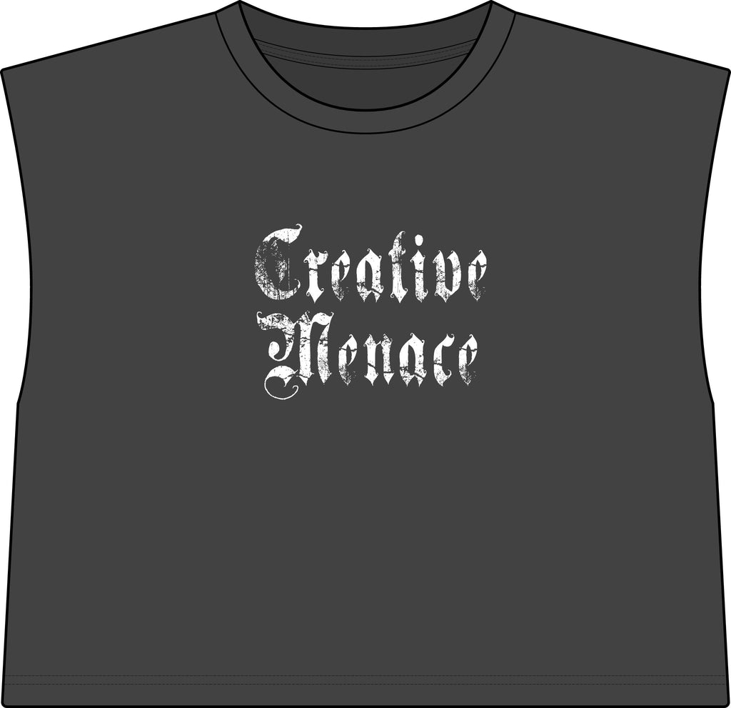 Creative Menace Muscle Tee — Women's Garment-Dyed Cropped Muscle Shirt