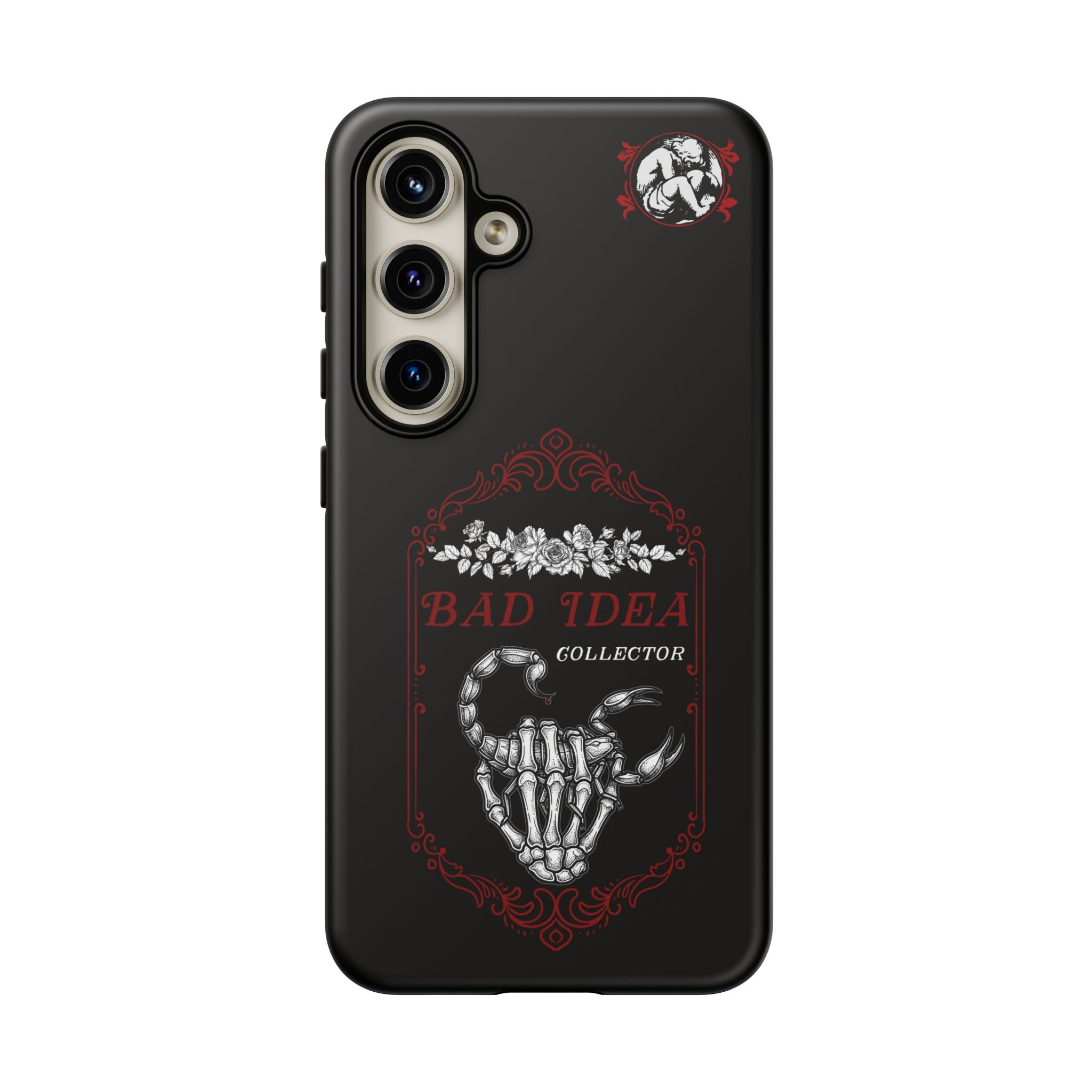 Phone Case — "Bad Idea Collector" Skeleton Heart Protective Case