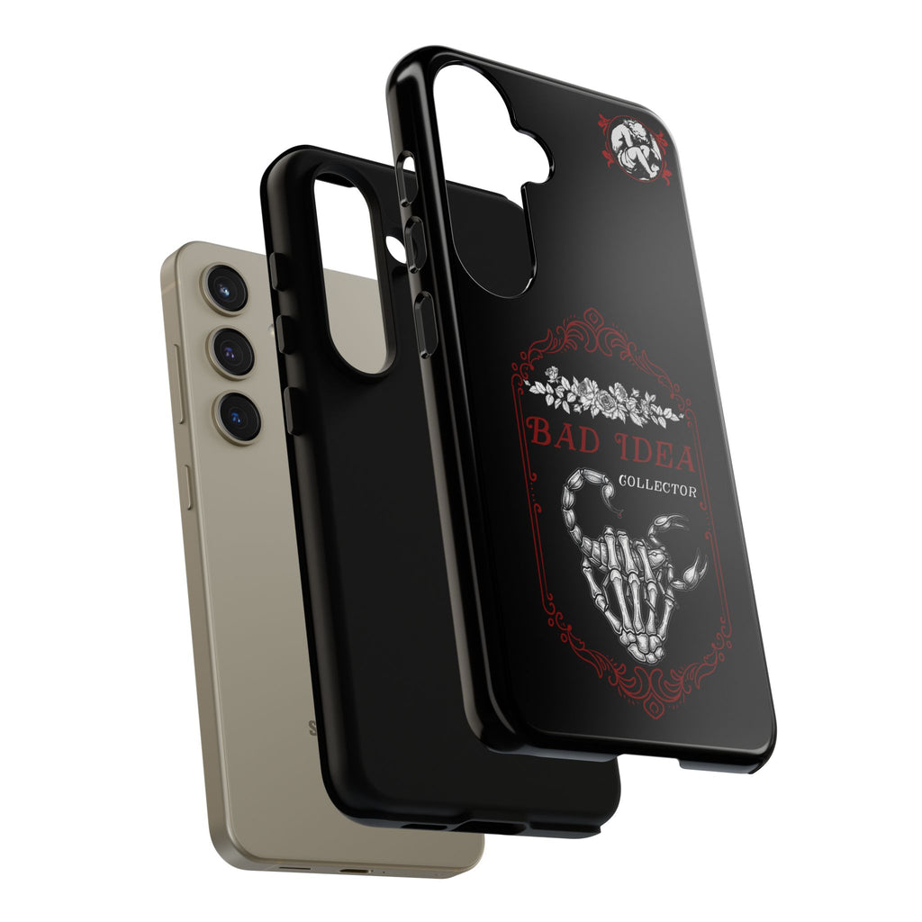 Phone Case — "Bad Idea Collector" Skeleton Heart Protective Case