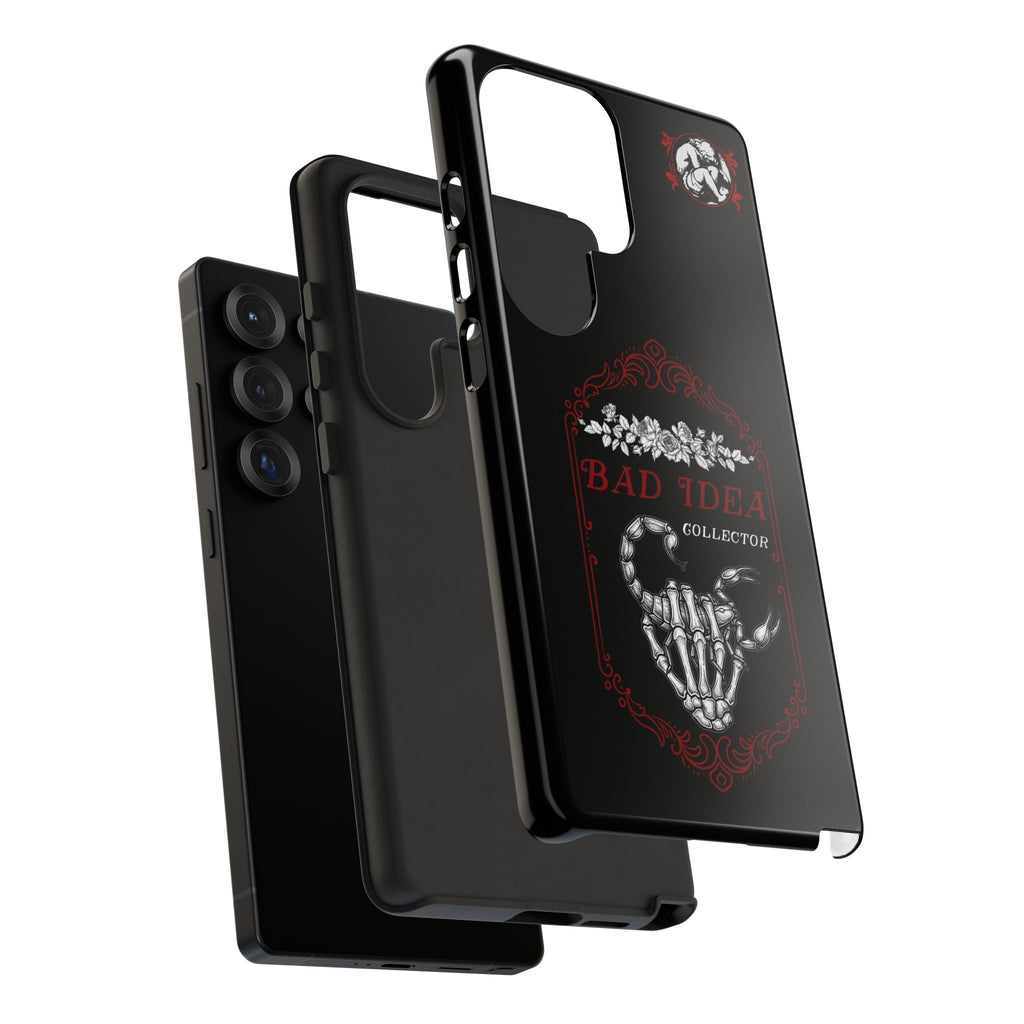 Phone Case — "Bad Idea Collector" Skeleton Heart Protective Case