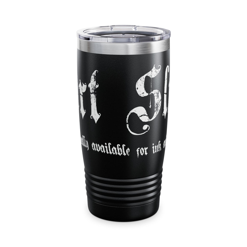 Ringneck 20oz Stainless Tumbler — "Art Slut" Distressed Script