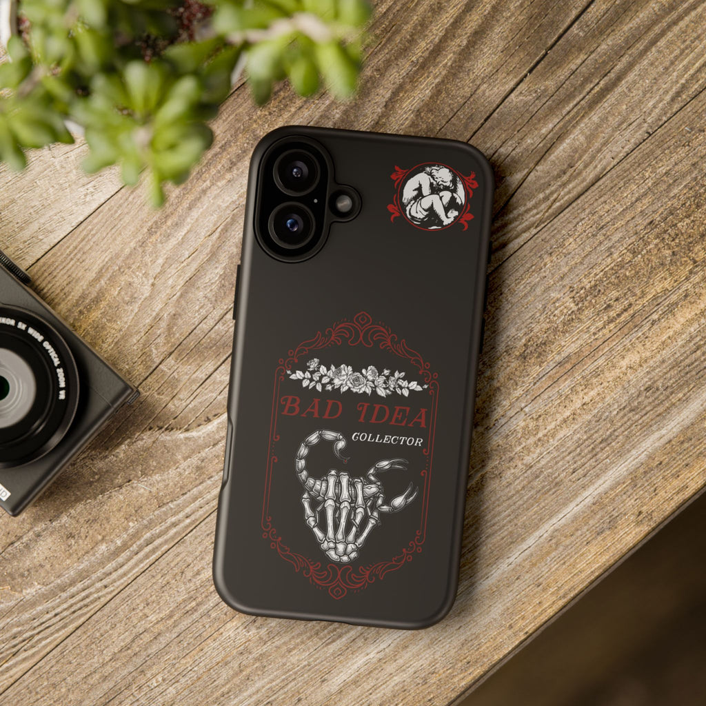 Phone Case — "Bad Idea Collector" Skeleton Heart Protective Case