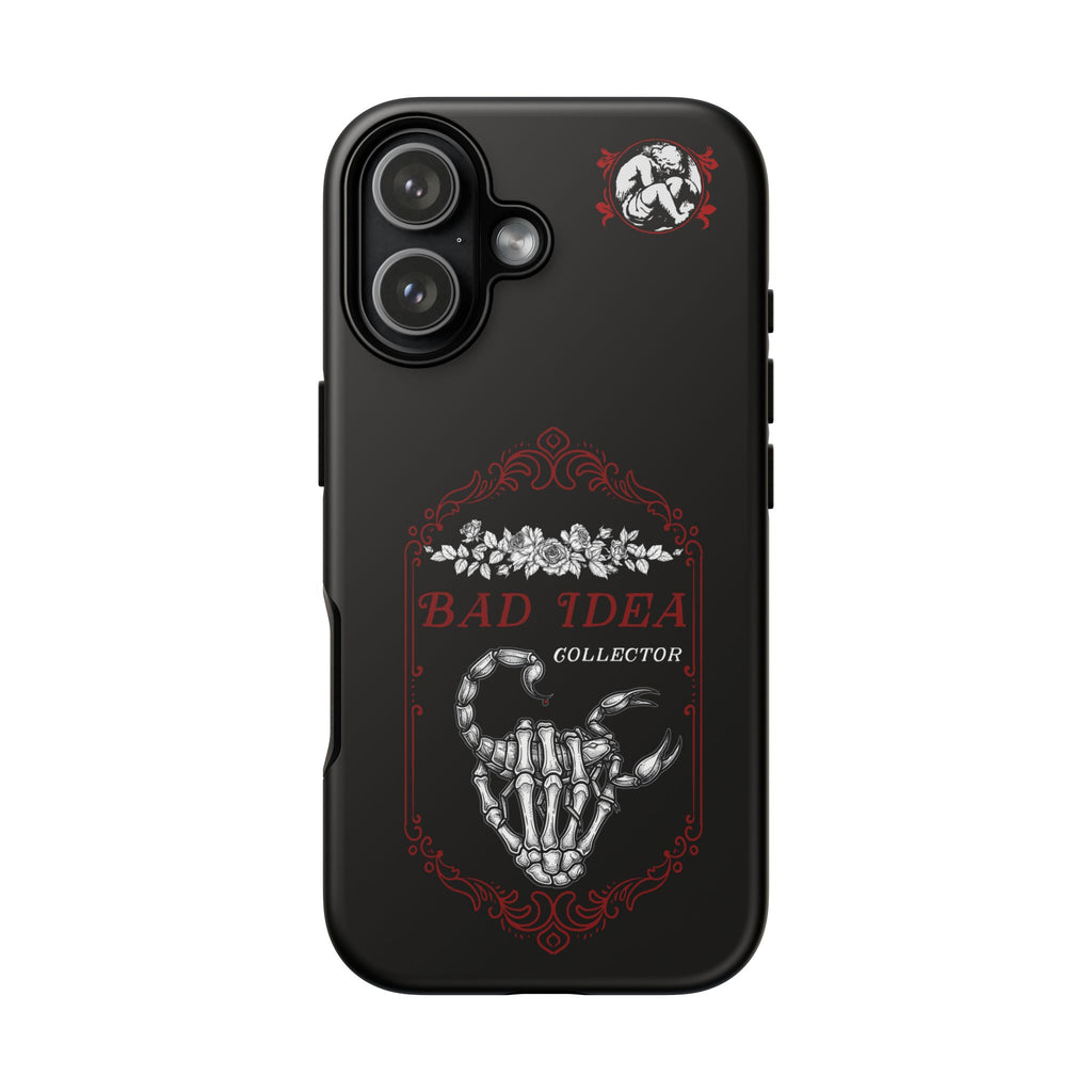Phone Case — "Bad Idea Collector" Skeleton Heart Protective Case