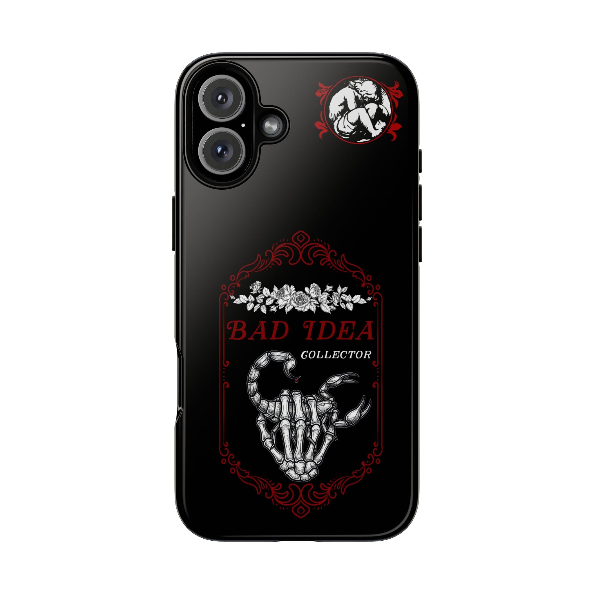 Phone Case — "Bad Idea Collector" Skeleton Heart Protective Case