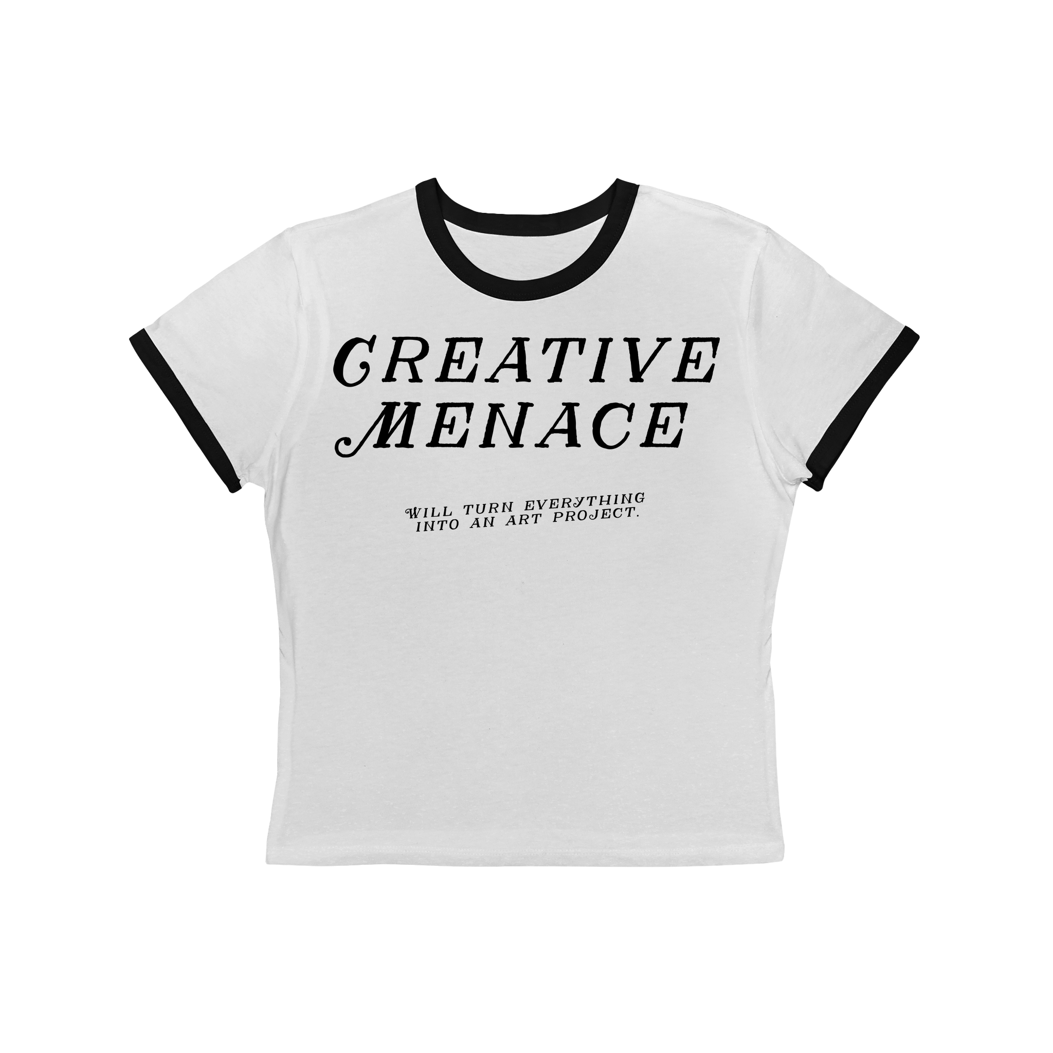 Creative Menace Women's Ringer Tee