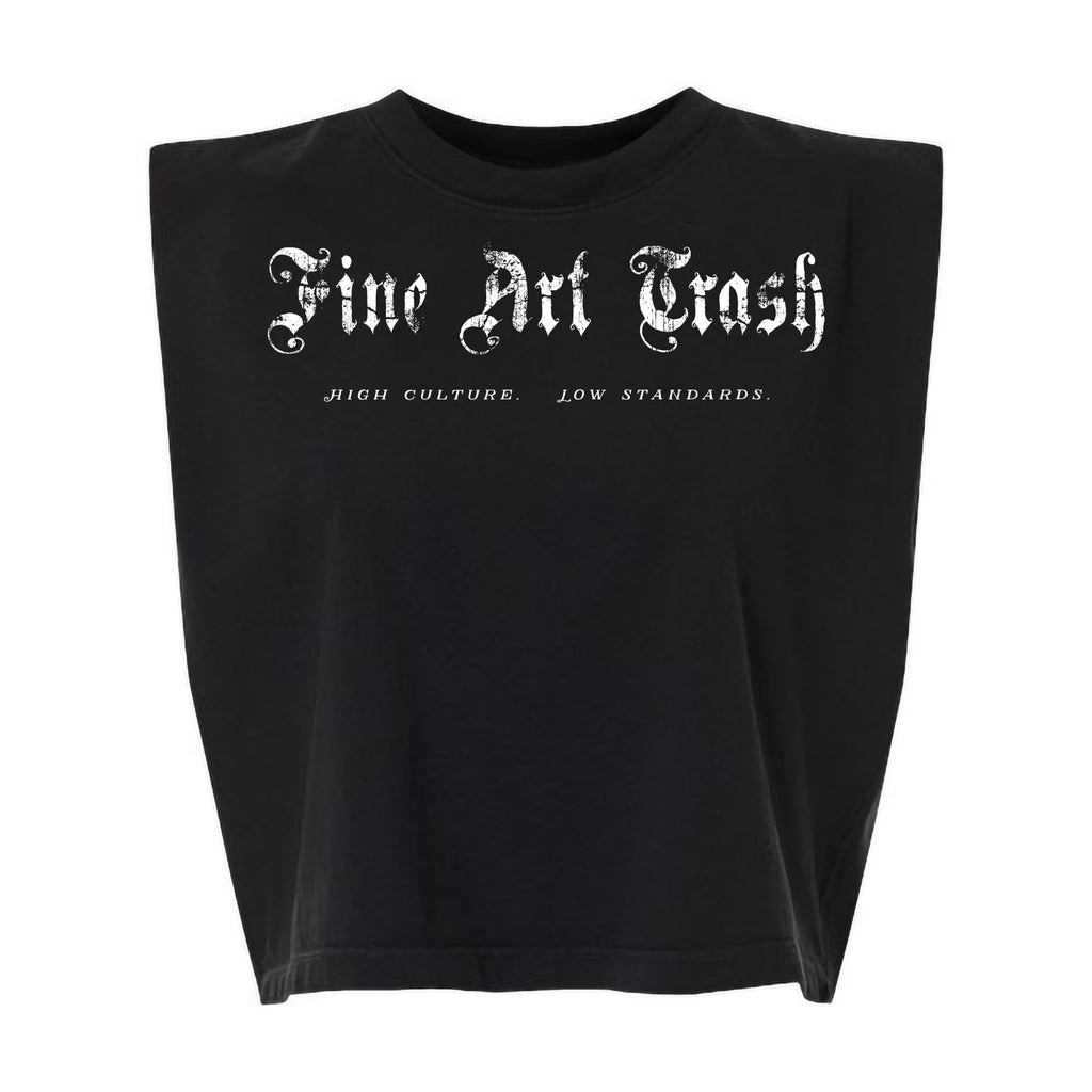 Muscle Tee — 'Fine Art Trash' Art Lover Crop Top