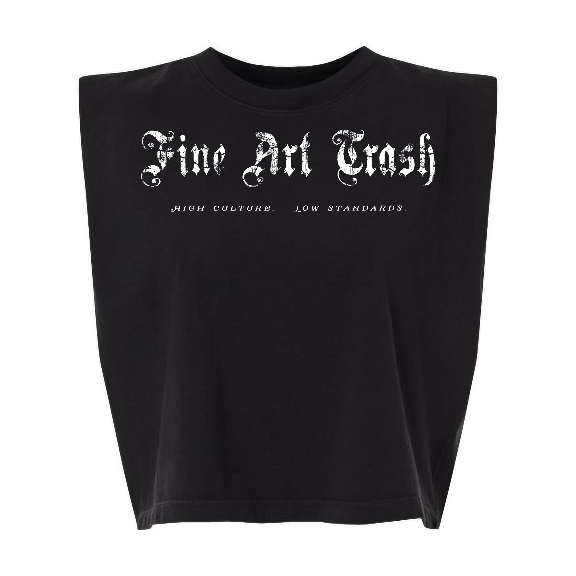 Muscle Tee — 'Fine Art Trash' Art Lover Crop Top