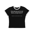 Imaginative Delinquent women's ringer tee, featured product image