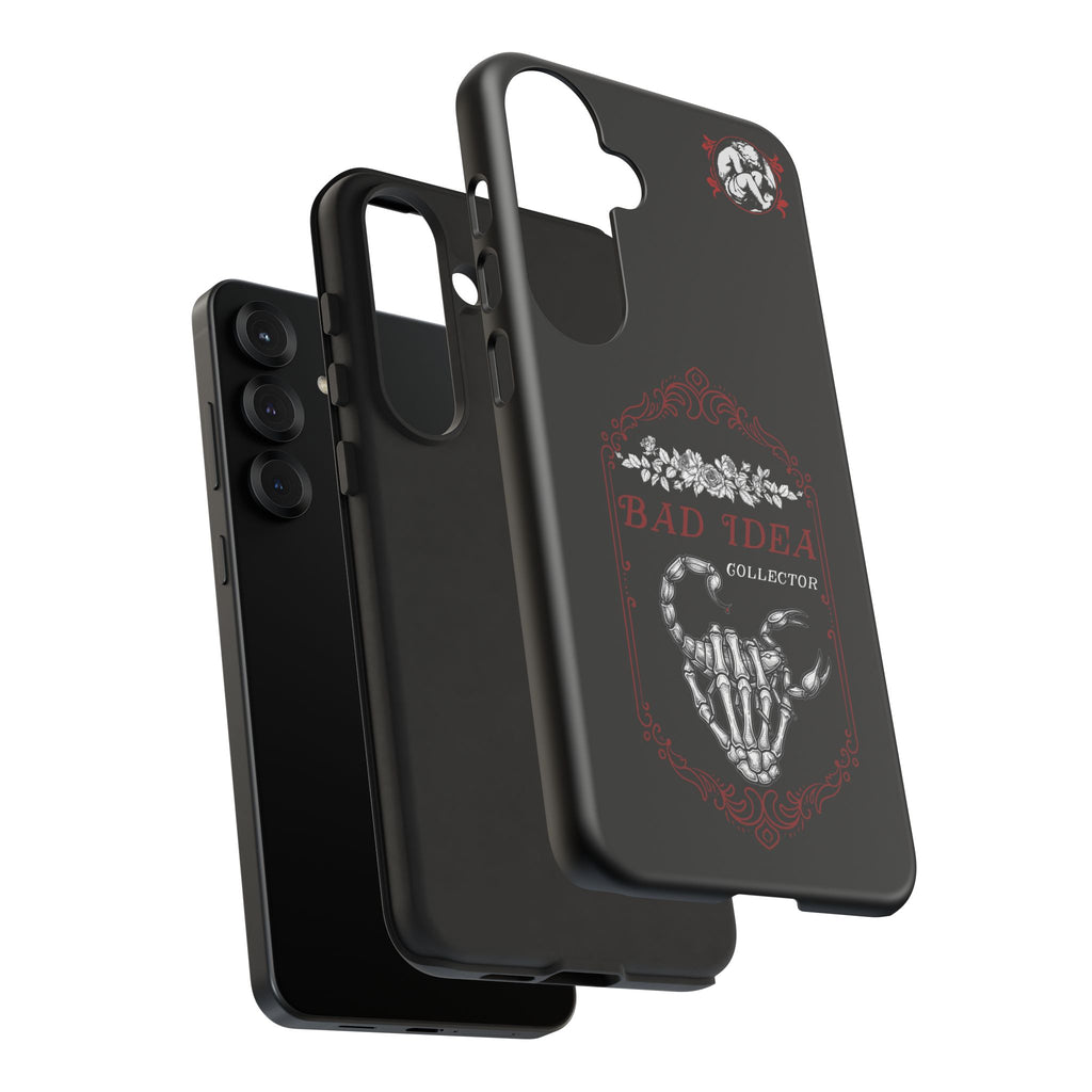 Phone Case — "Bad Idea Collector" Skeleton Heart Protective Case