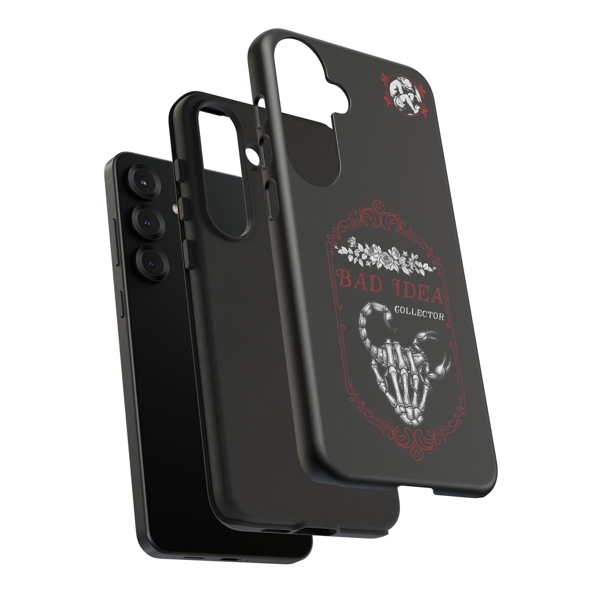 Phone Case — "Bad Idea Collector" Skeleton Heart Protective Case