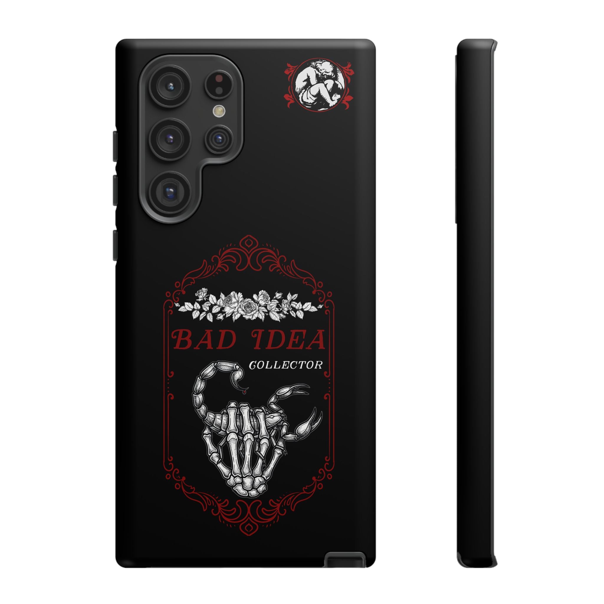 Phone Case — "Bad Idea Collector" Skeleton Heart Protective Case
