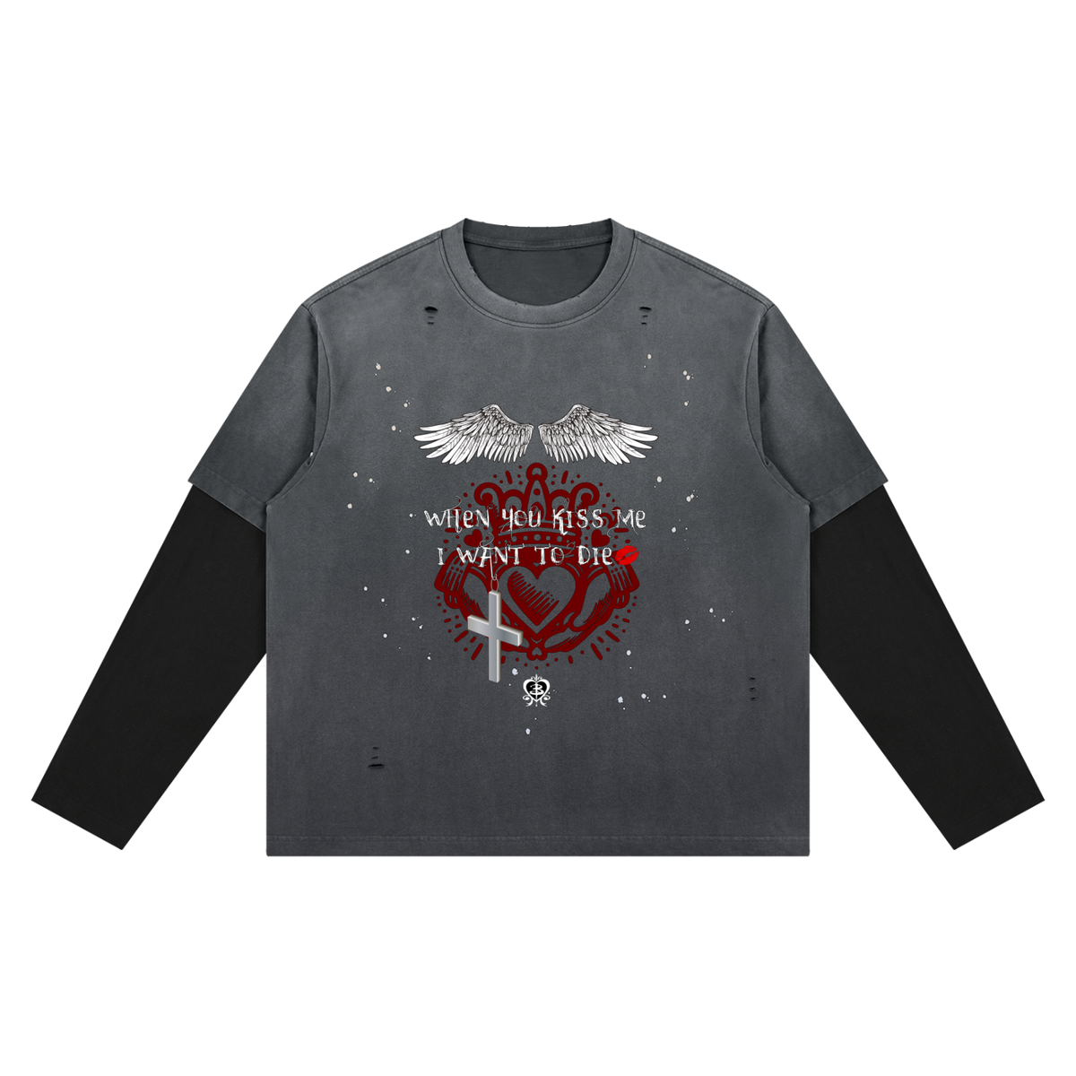 Additional product image of Unimaginative Buffy and Angel vintage-wash long-sleeve tee