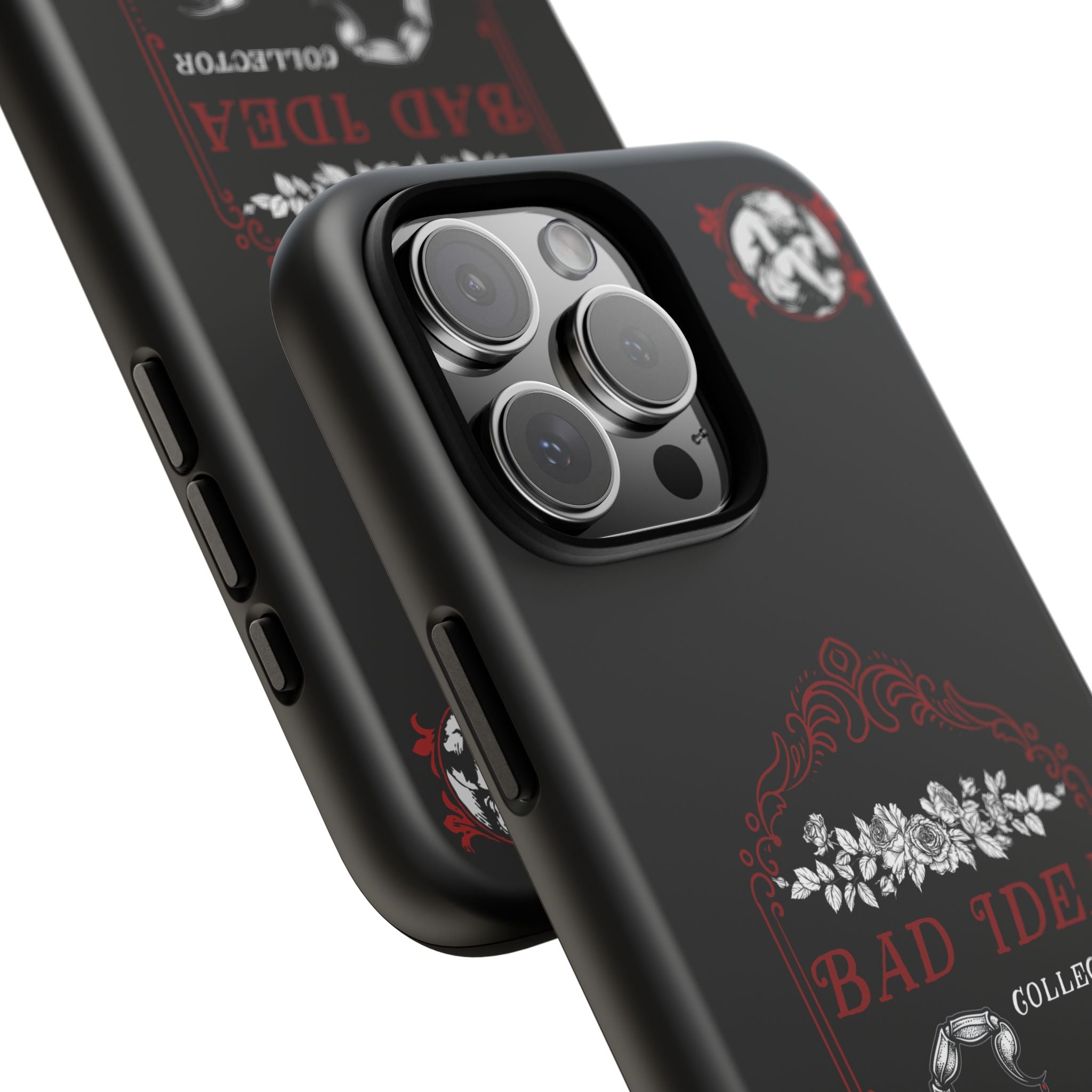 Phone Case — "Bad Idea Collector" Skeleton Heart Protective Case