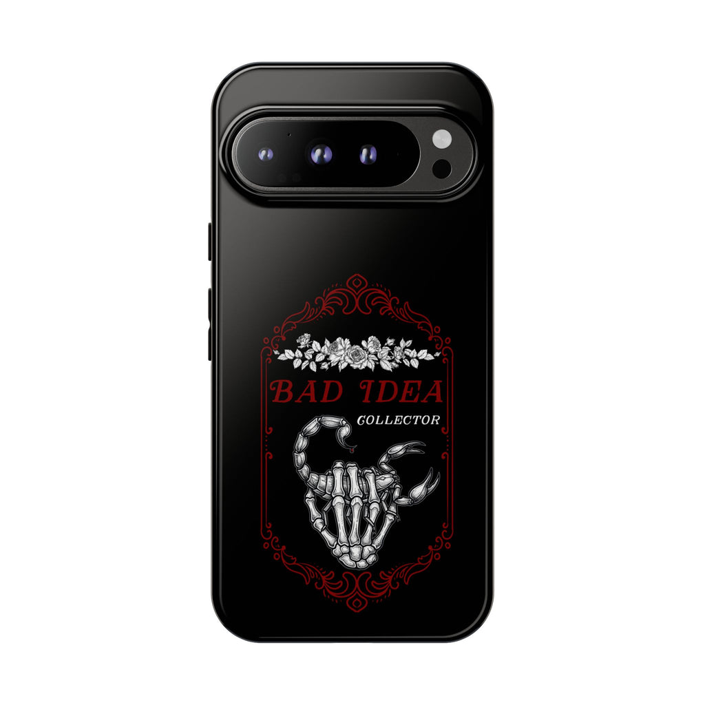 Phone Case — "Bad Idea Collector" Skeleton Heart Protective Case