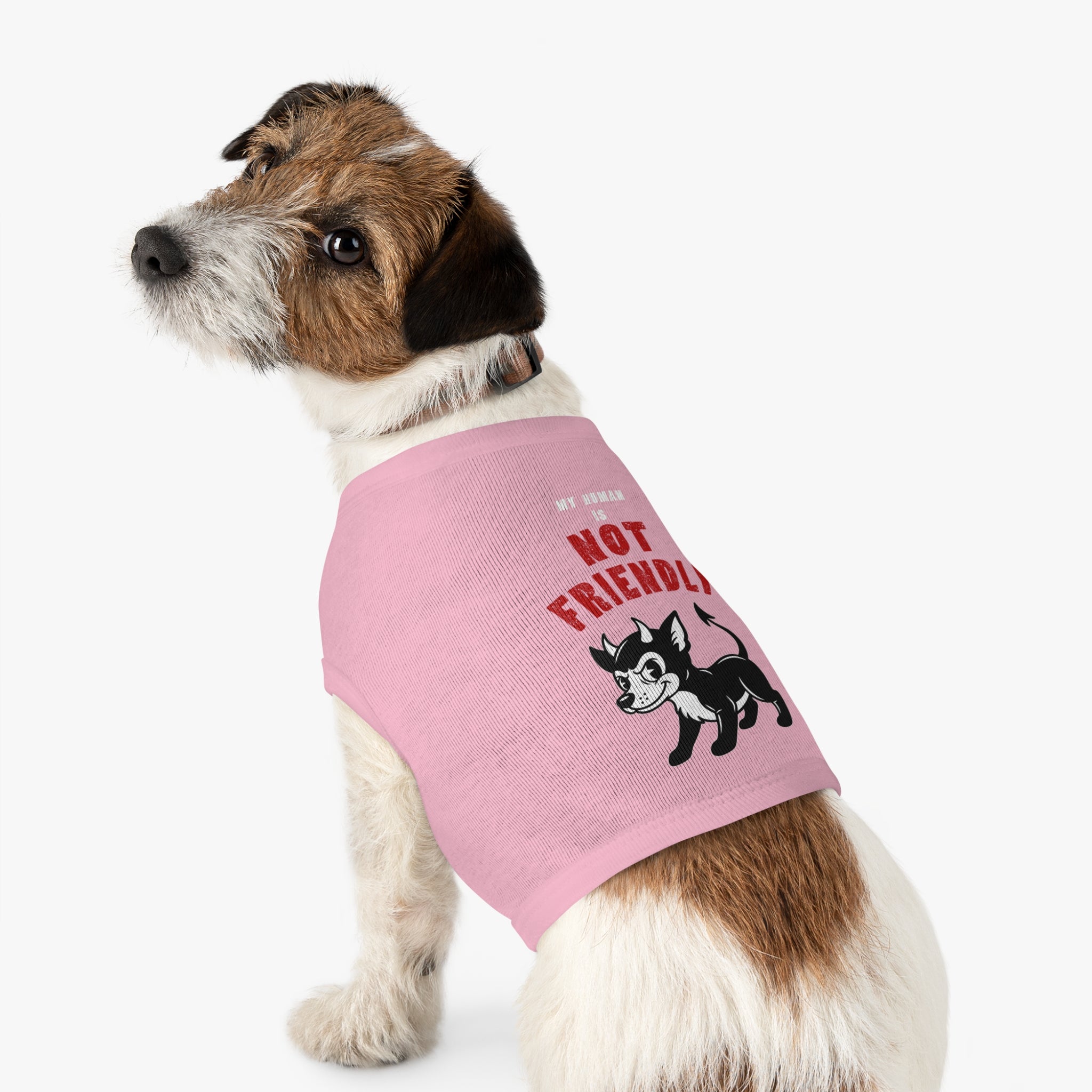 "My Human Is Not Friendly" Pet Tank Top