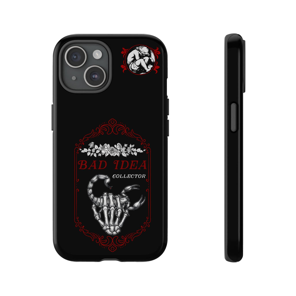 Phone Case — "Bad Idea Collector" Skeleton Heart Protective Case