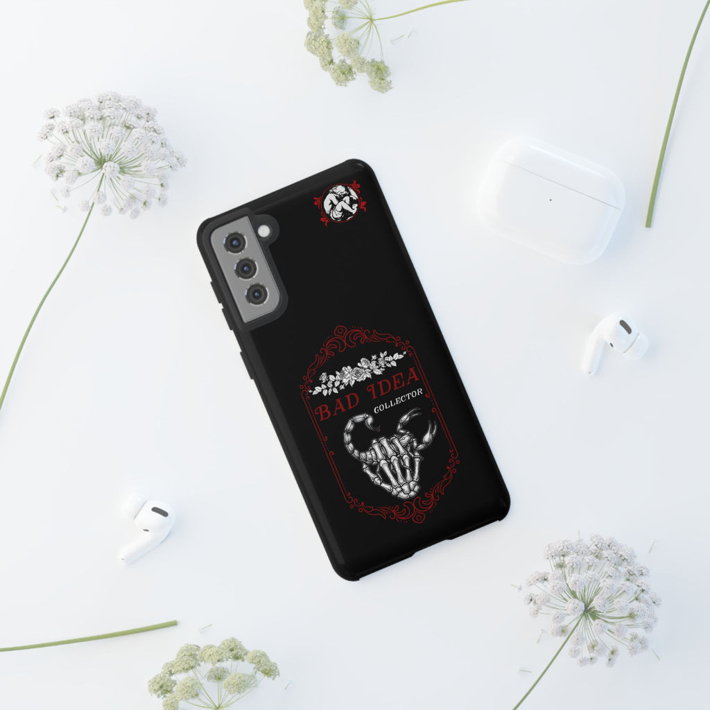Phone Case — "Bad Idea Collector" Skeleton Heart Protective Case