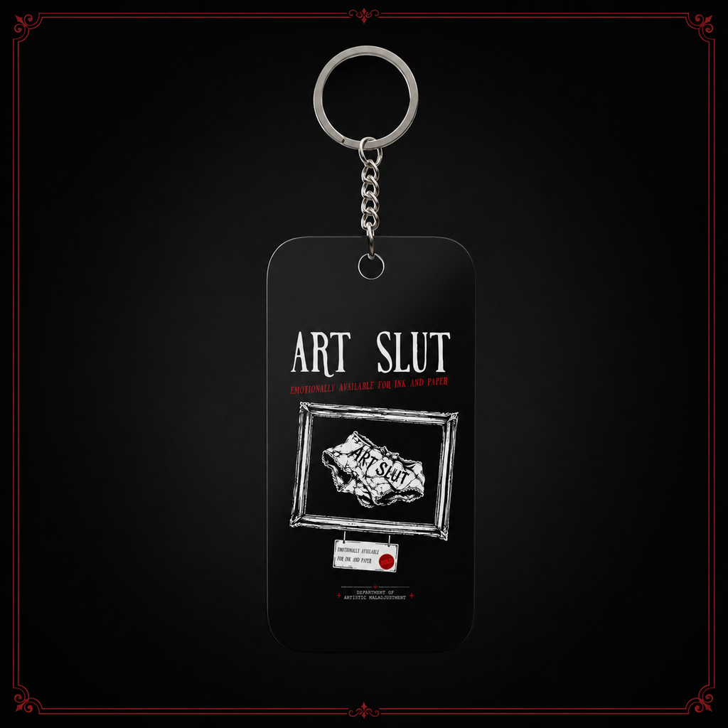 Art Slut Keychain Charm