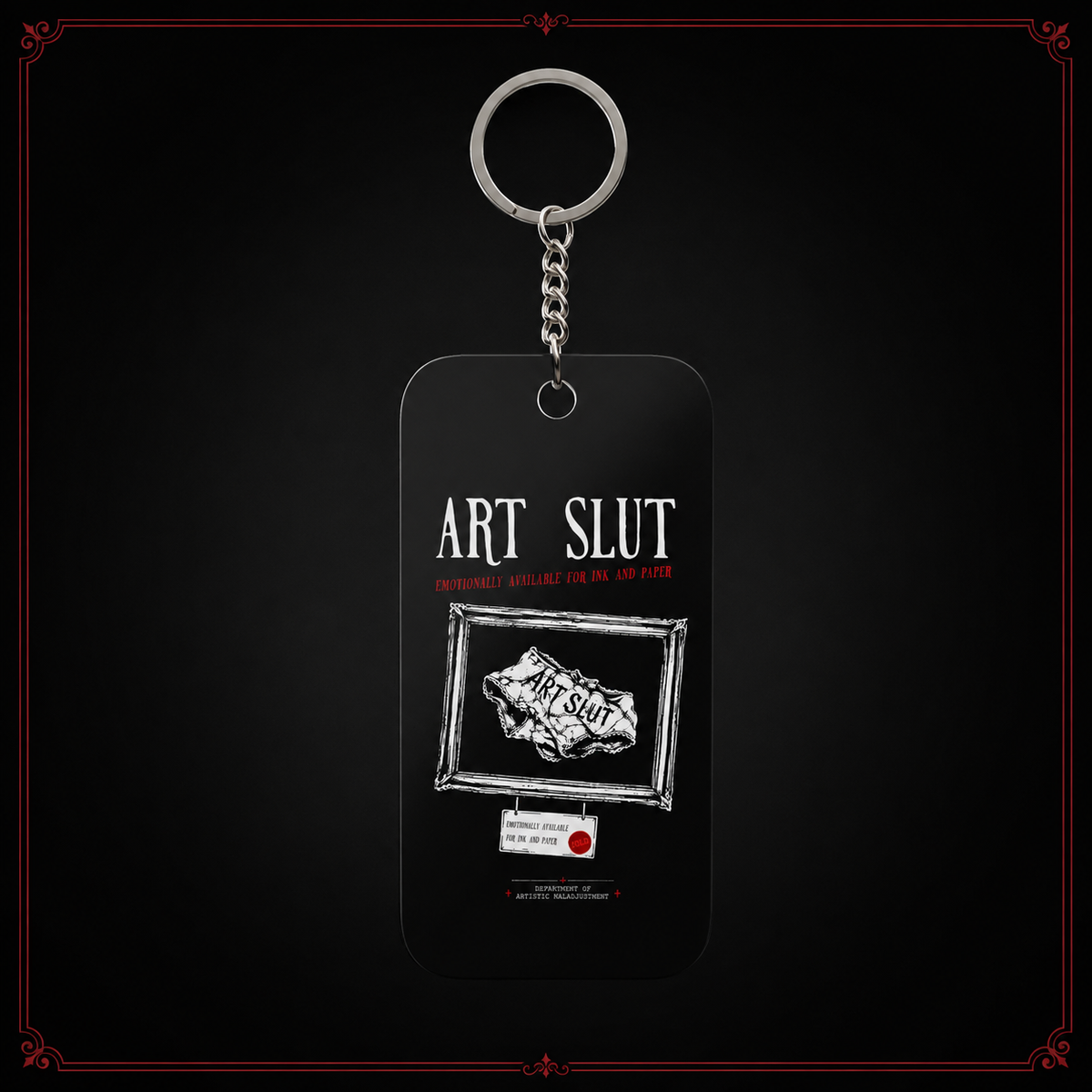 Art Slut Keychain Charm