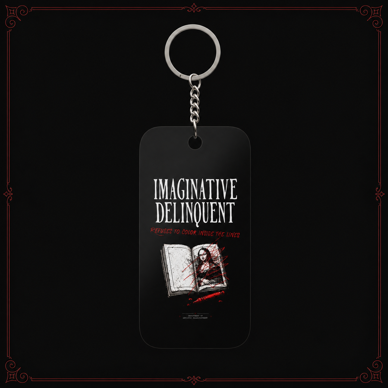 Imaginative Delinquent Keychain Charm